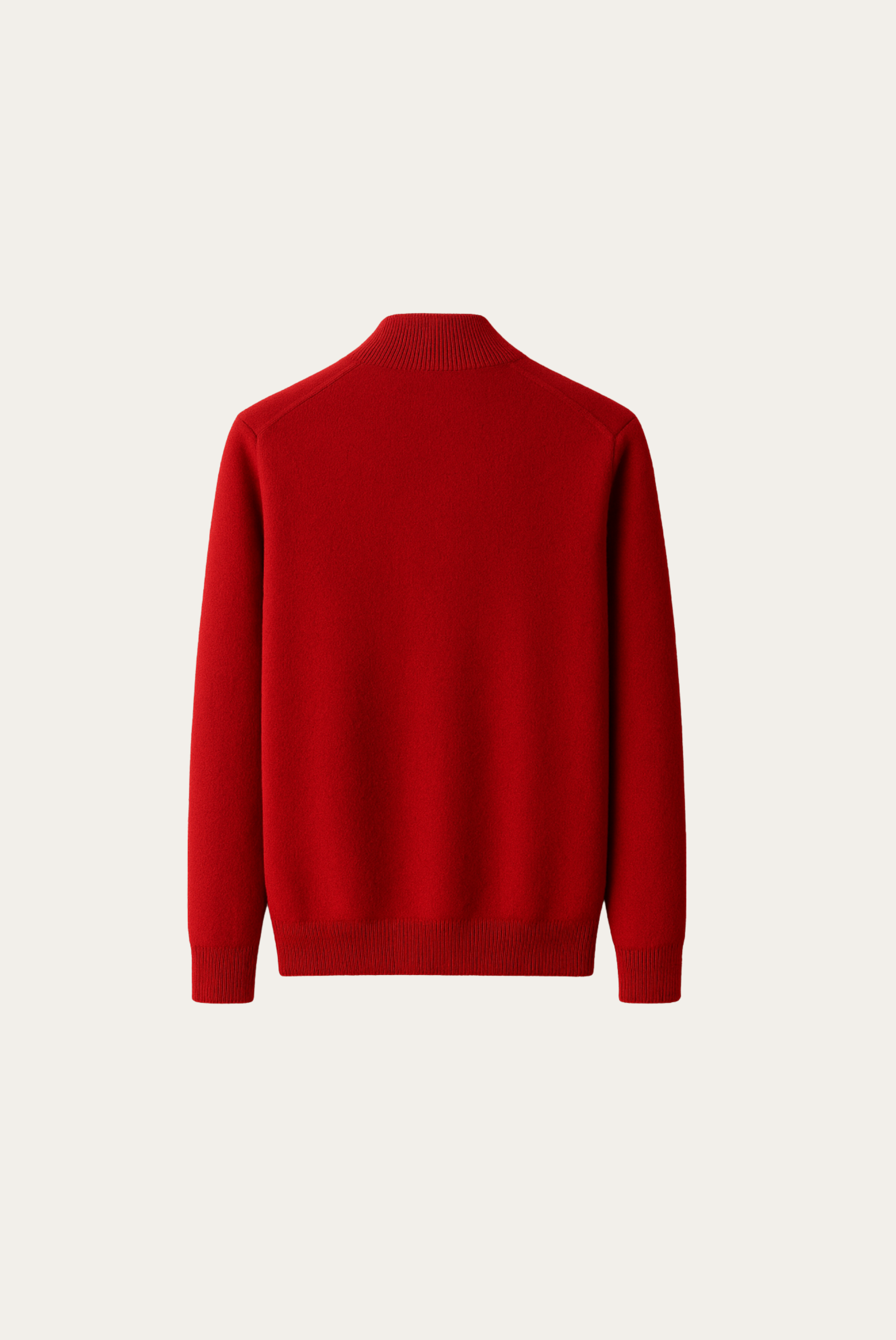 Red Inside-Out Cashmere Cardigan
