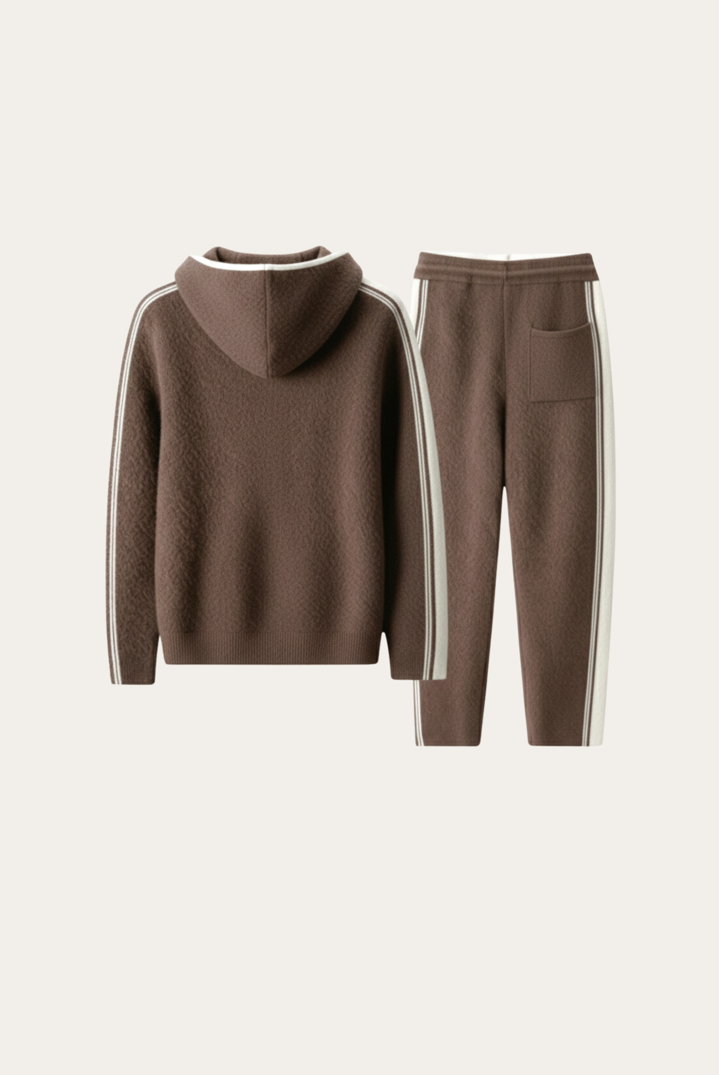 Dark Mocha Merino Wool Tracksuit