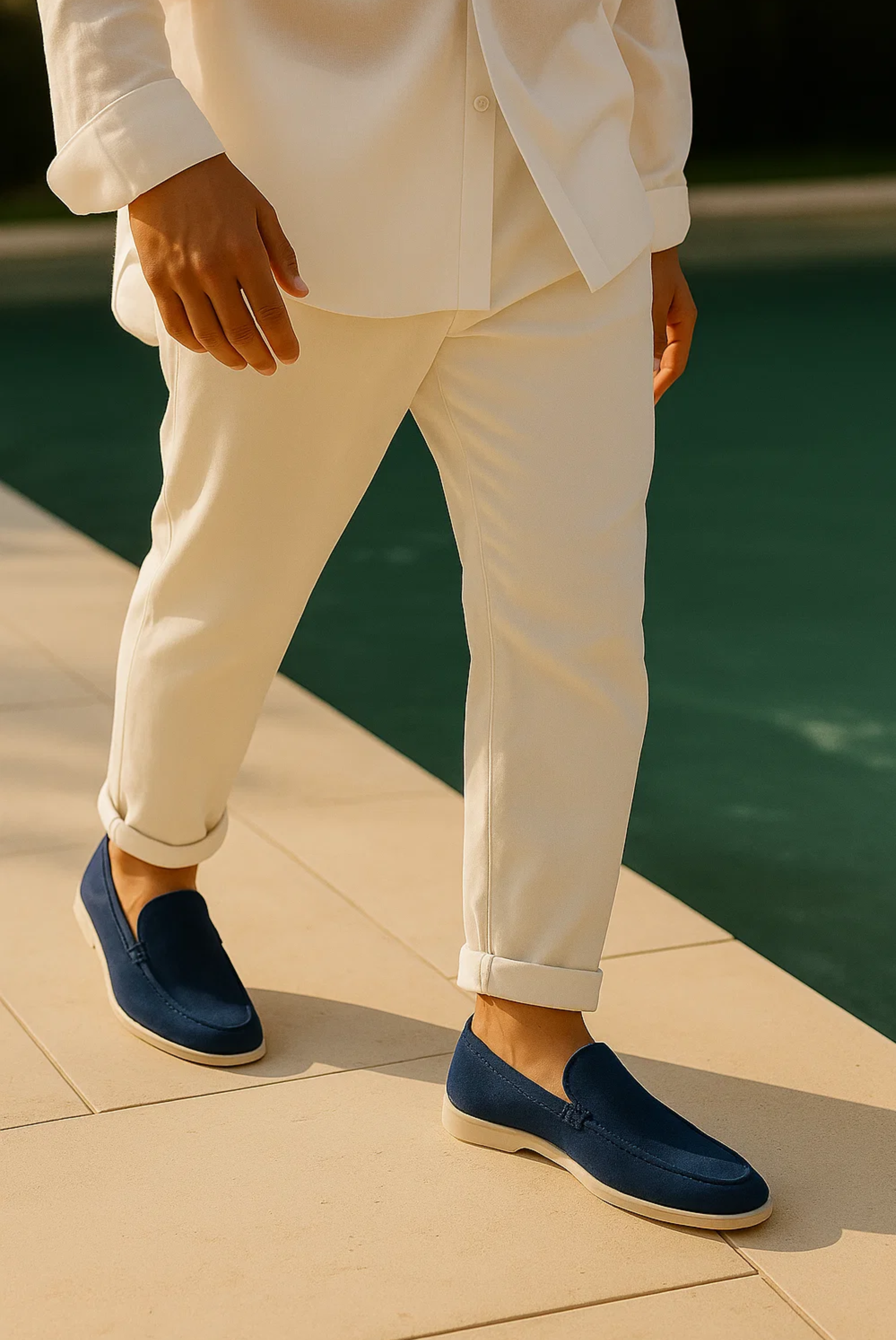 Navy Blue Moreno Loafer