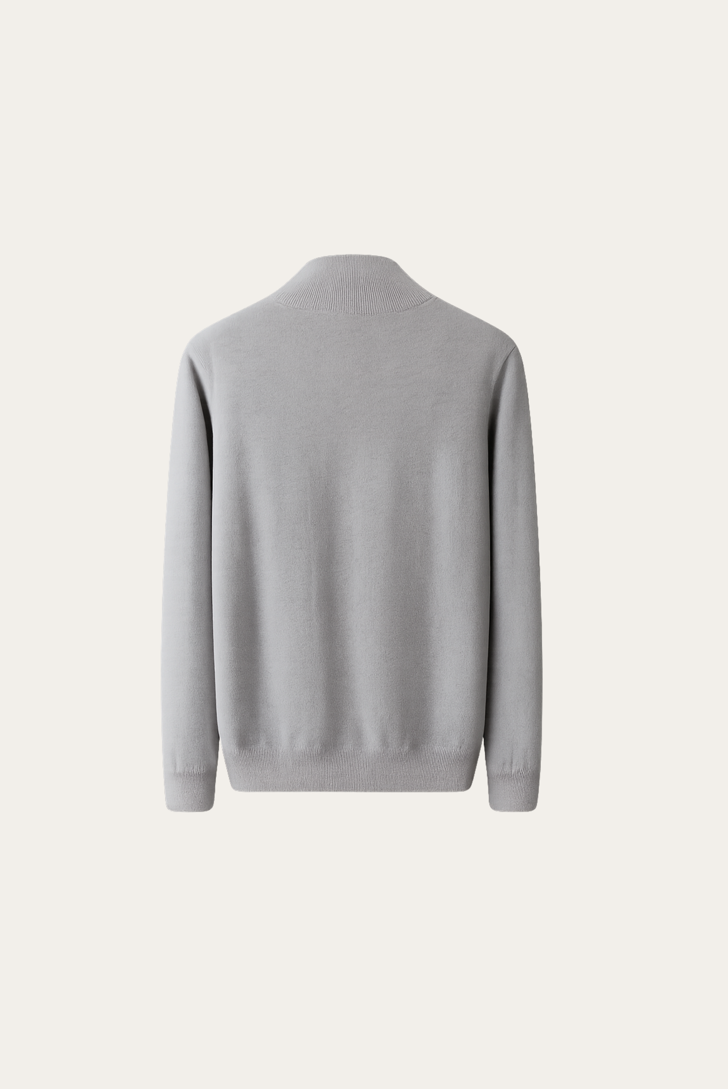 Light Grey Inside-Out Cashmere Cardigan