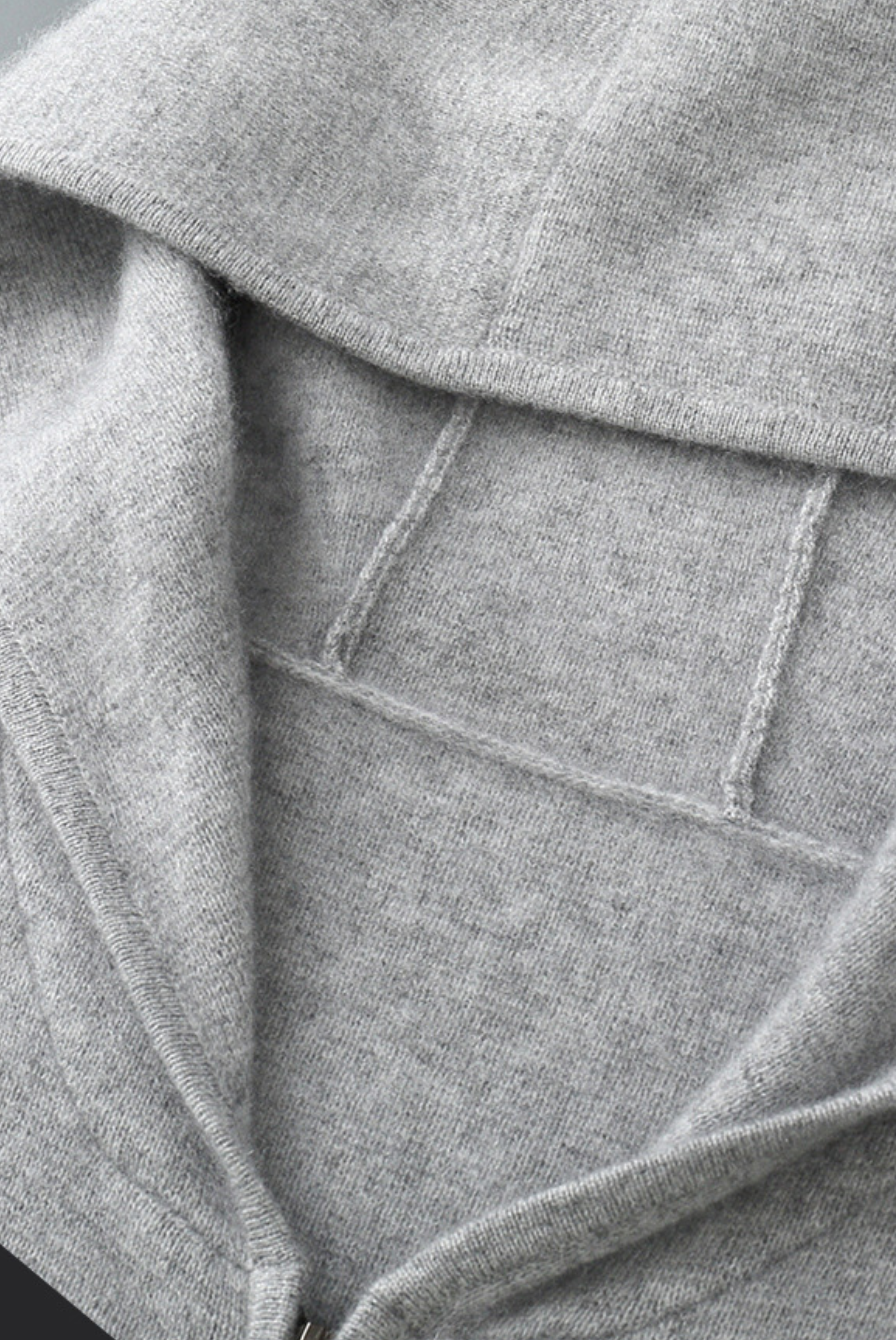 Grey Donati Wool Zip Jacket