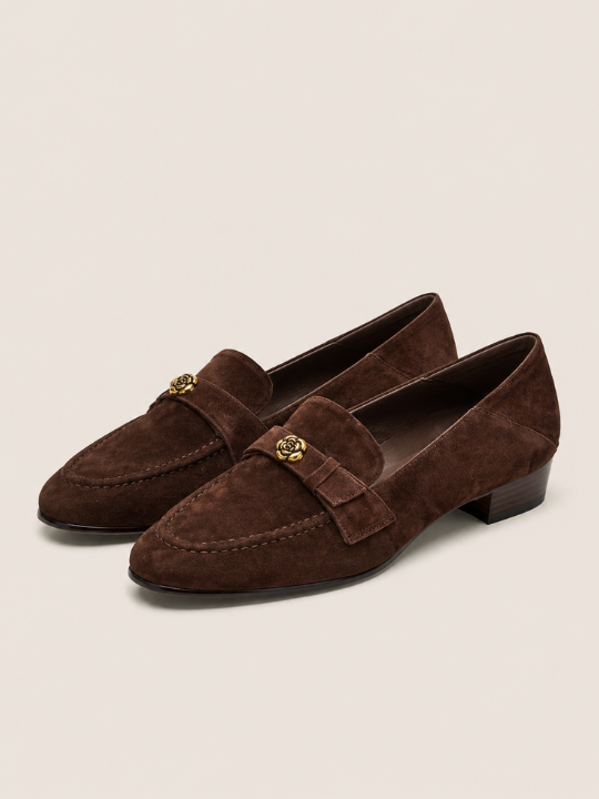 Moreno Rose Suede Loafer