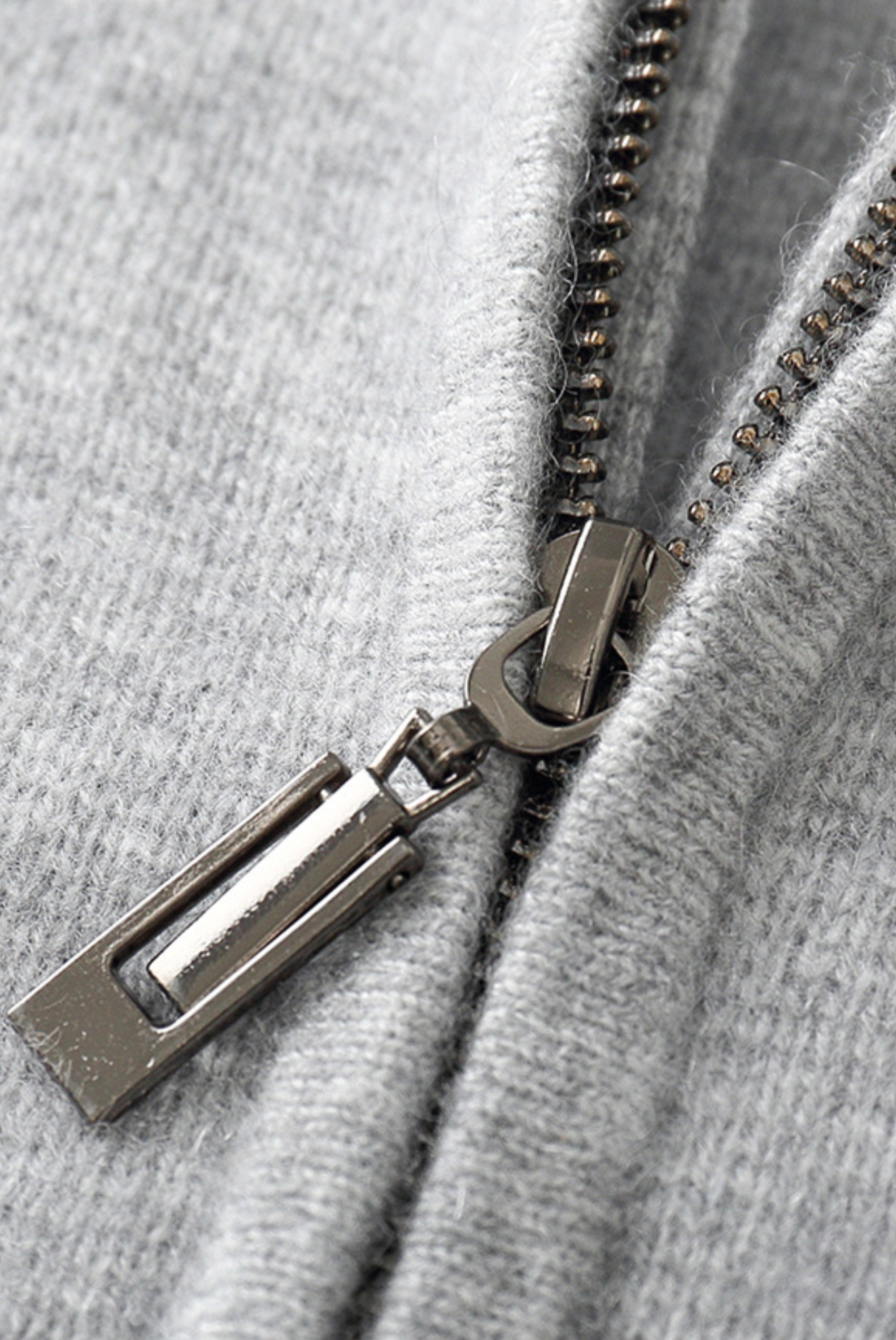 Grey Donati Wool Zip Jacket