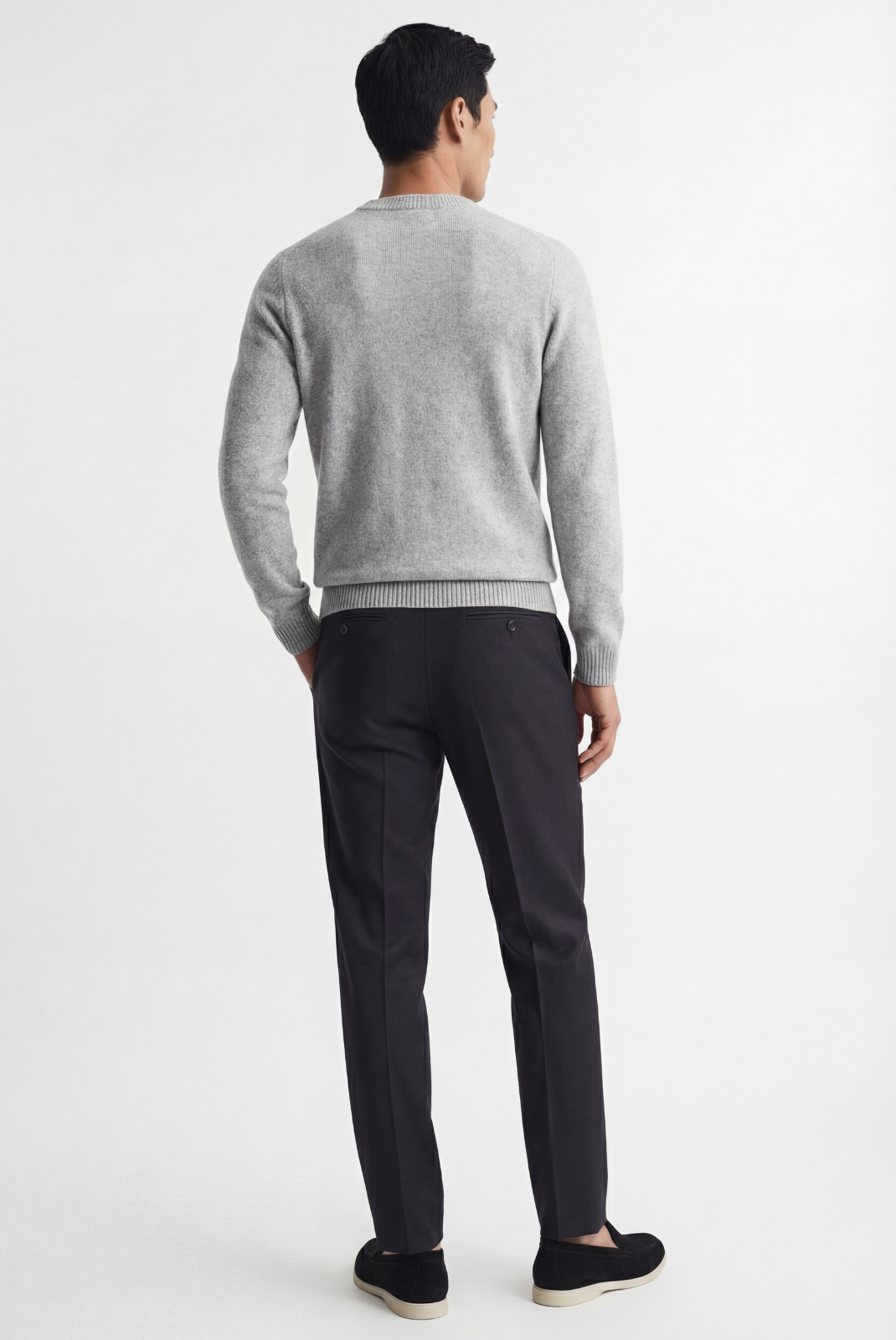 Light Grey Cashmere Crewneck