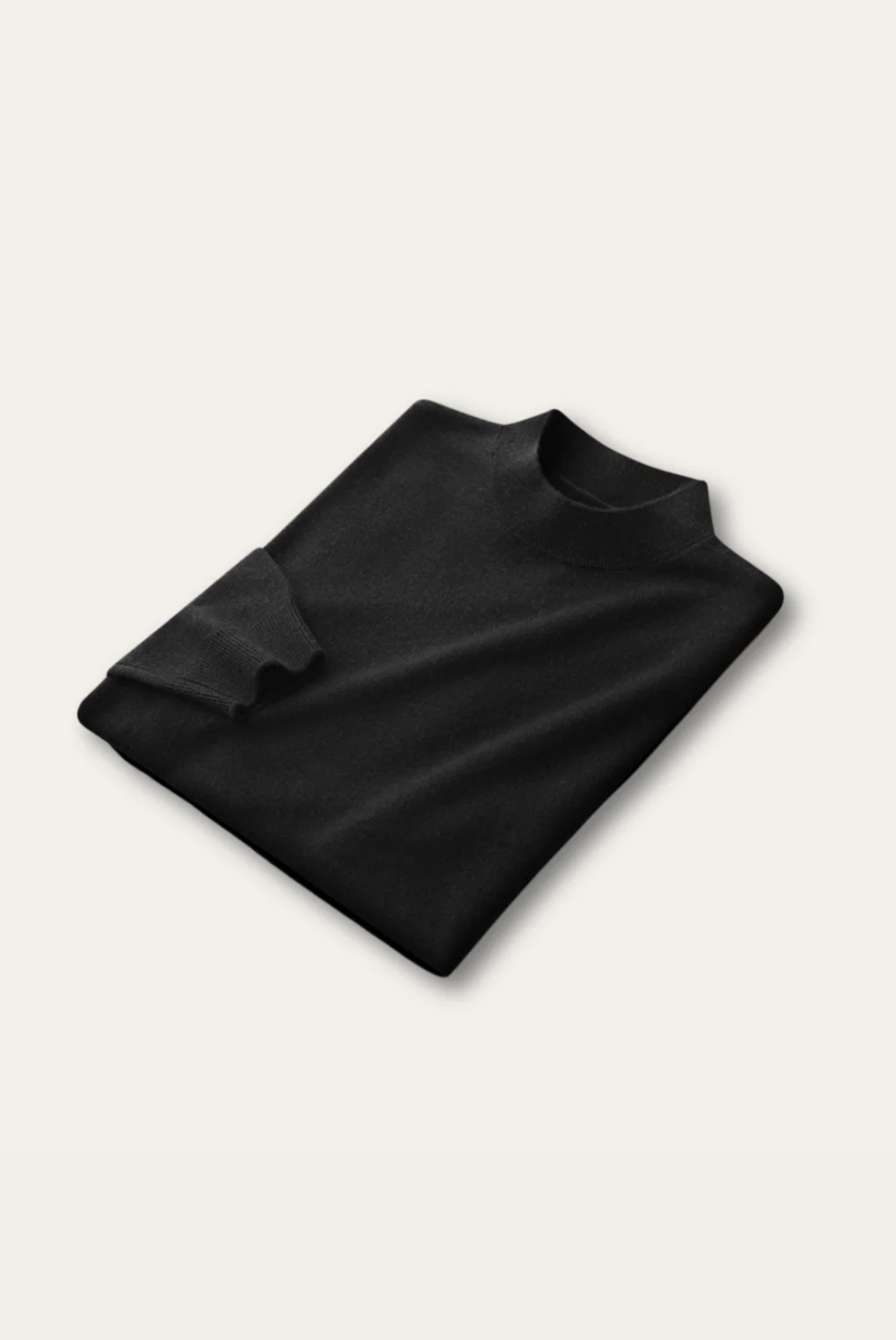 Black Wool Crewneck
