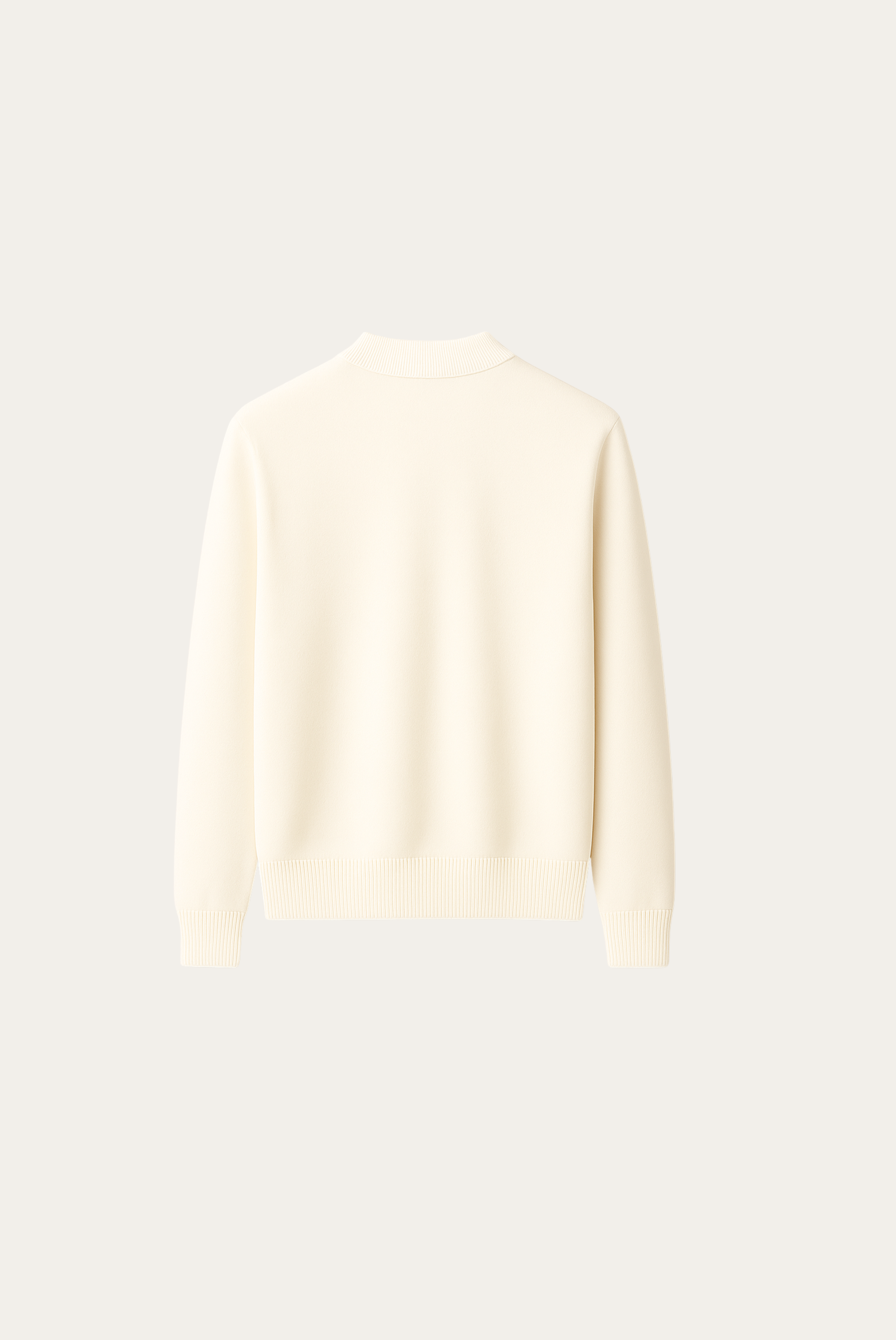 White Wool Crewneck