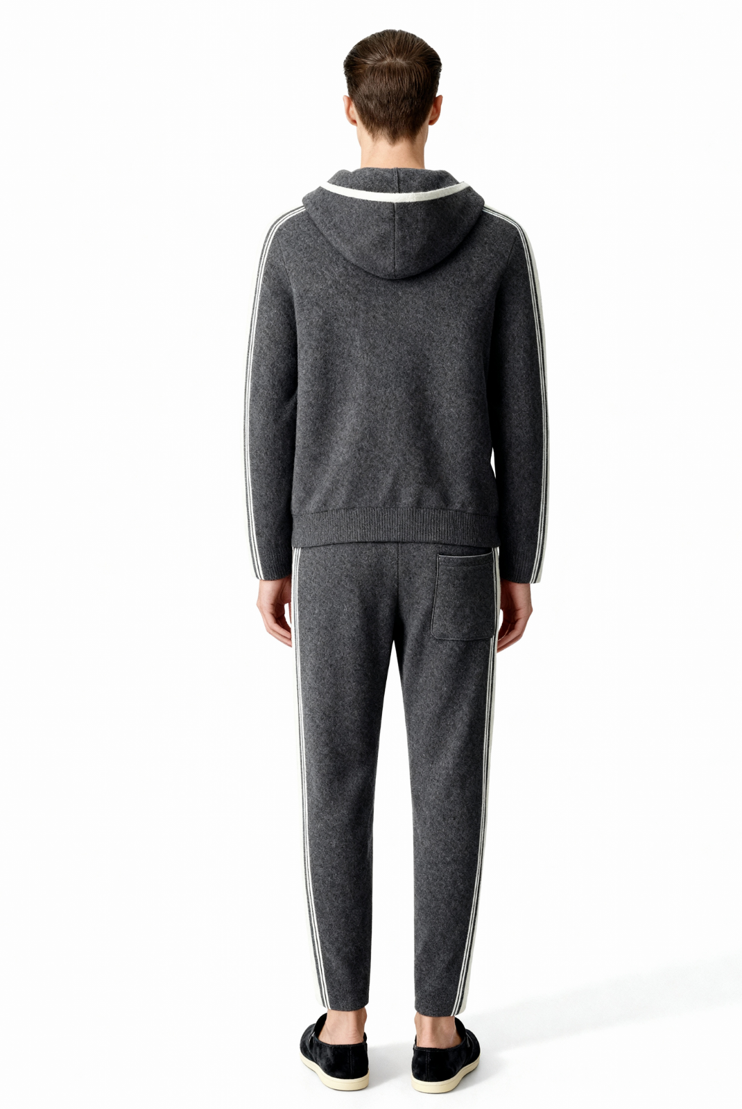Dark Grey Merino Wool Tracksuit