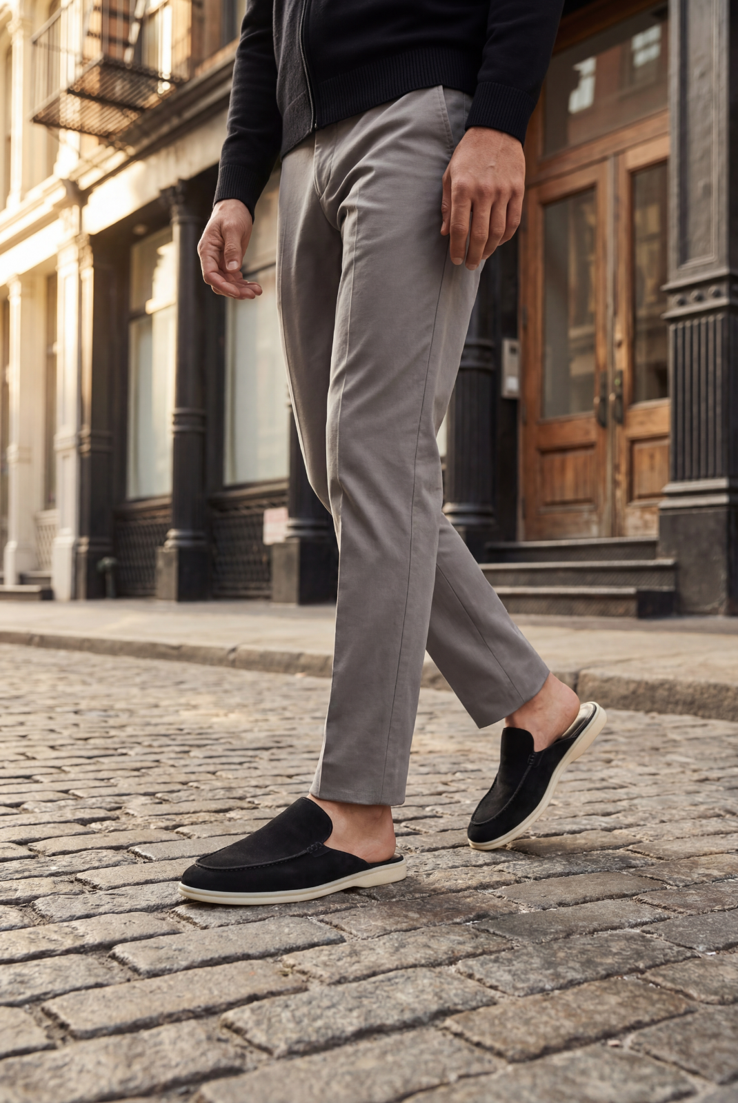 Bordeaux Moreno Mule Black