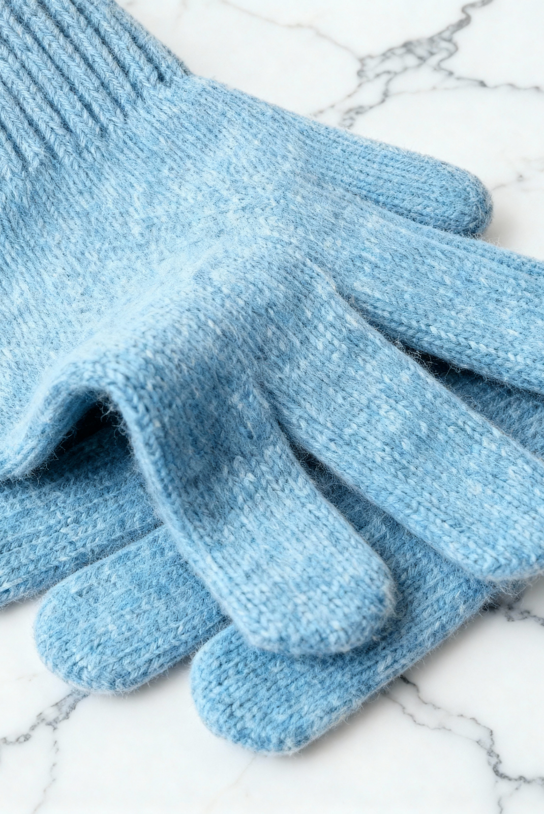 Light Blue Merino Wool Wintertime Essentials