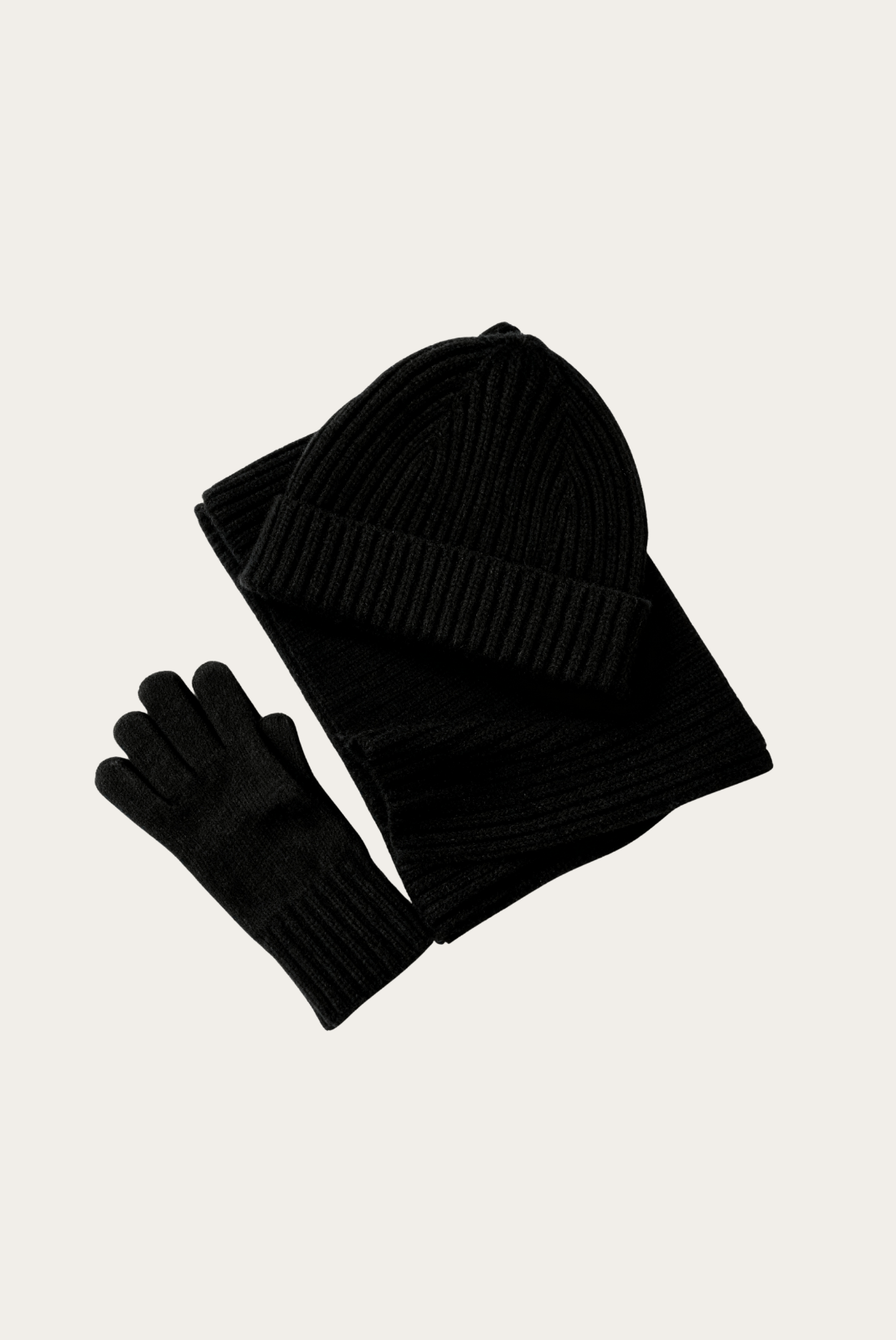 Black Merino Wool Wintertime Essentials