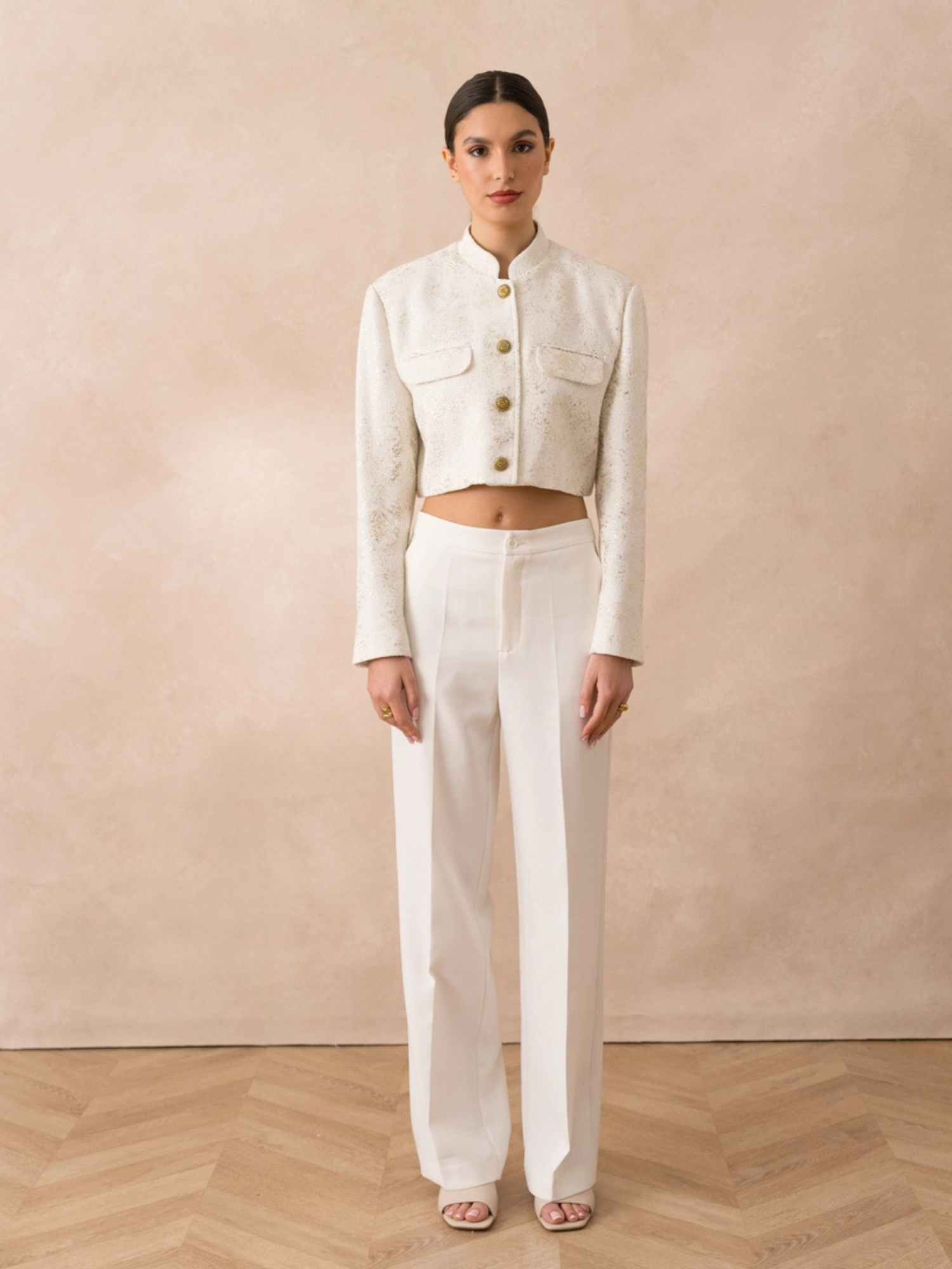 Moreno Ivory Tweed Jacket