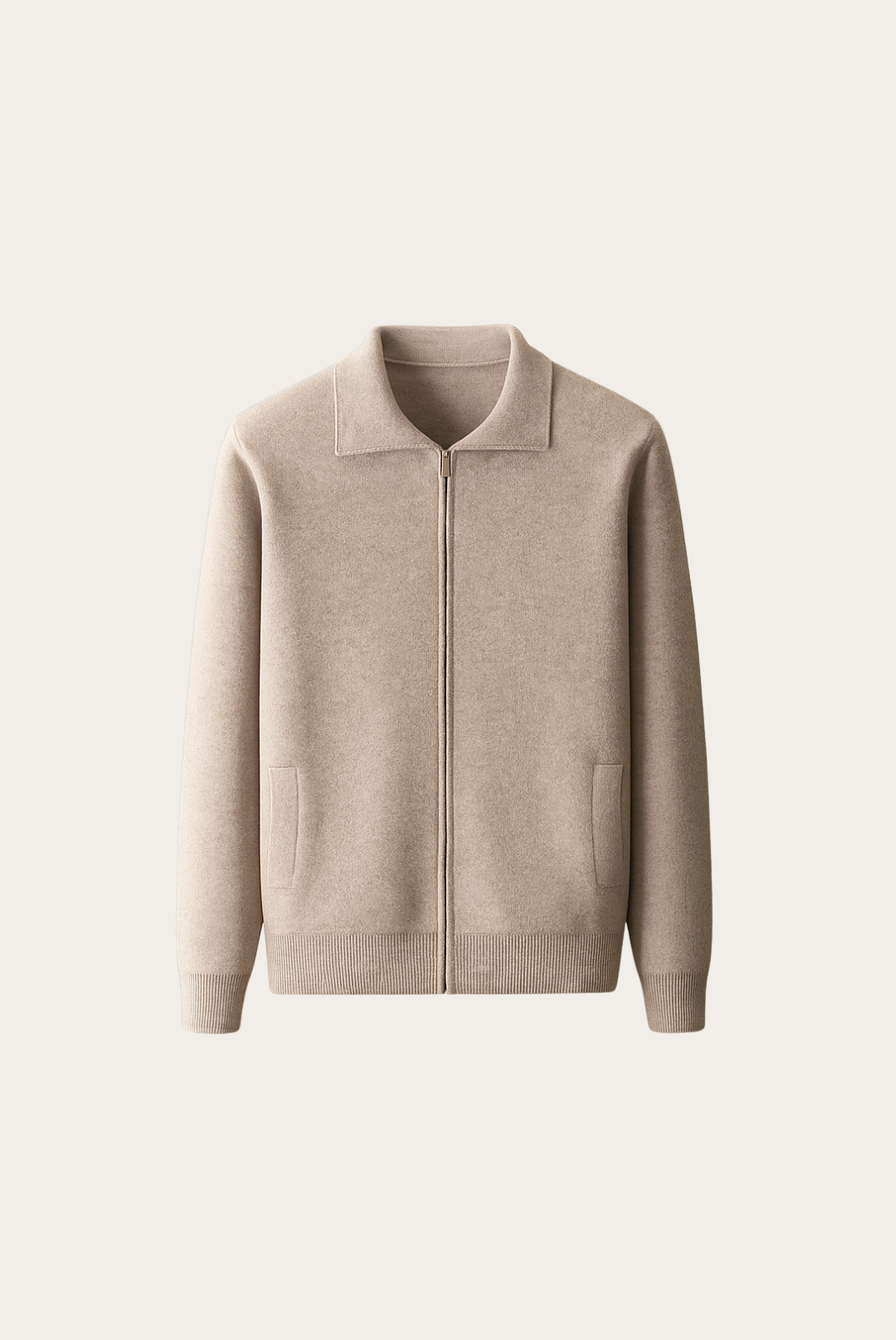 Camel Polo Cardigan