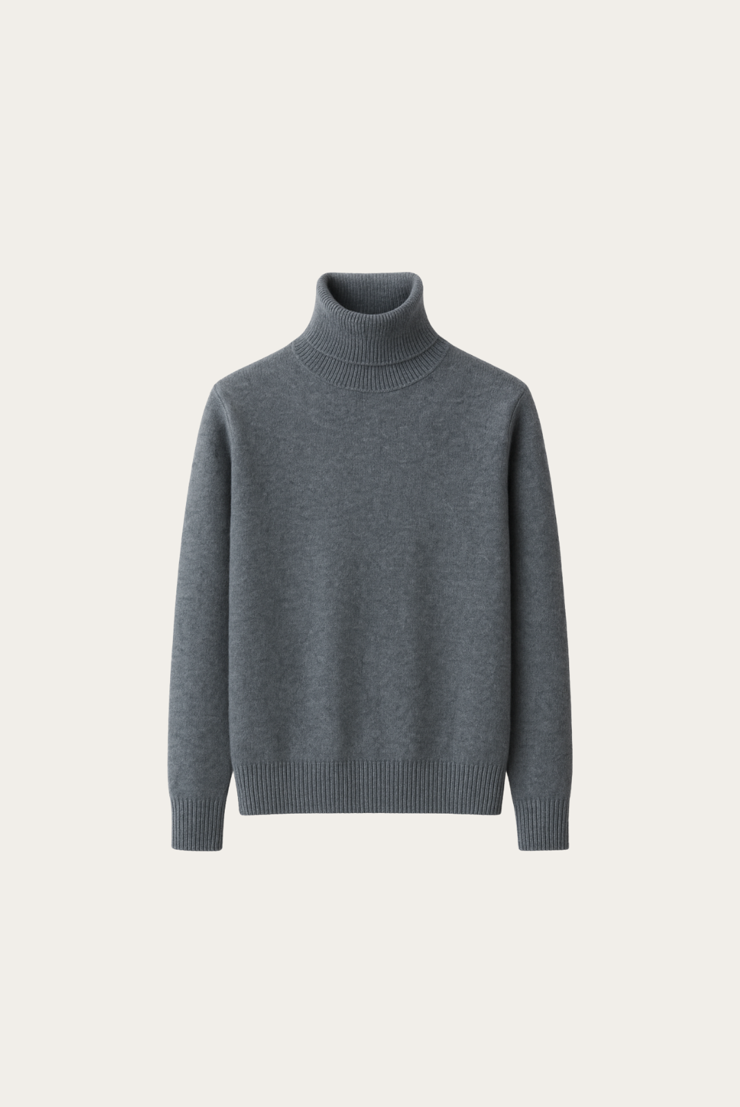 Grey Cashmere Turtleneck