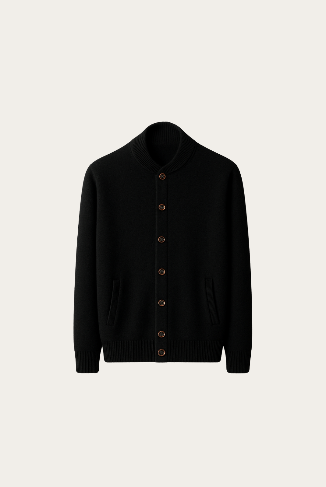 Black Cashmere Cardigan