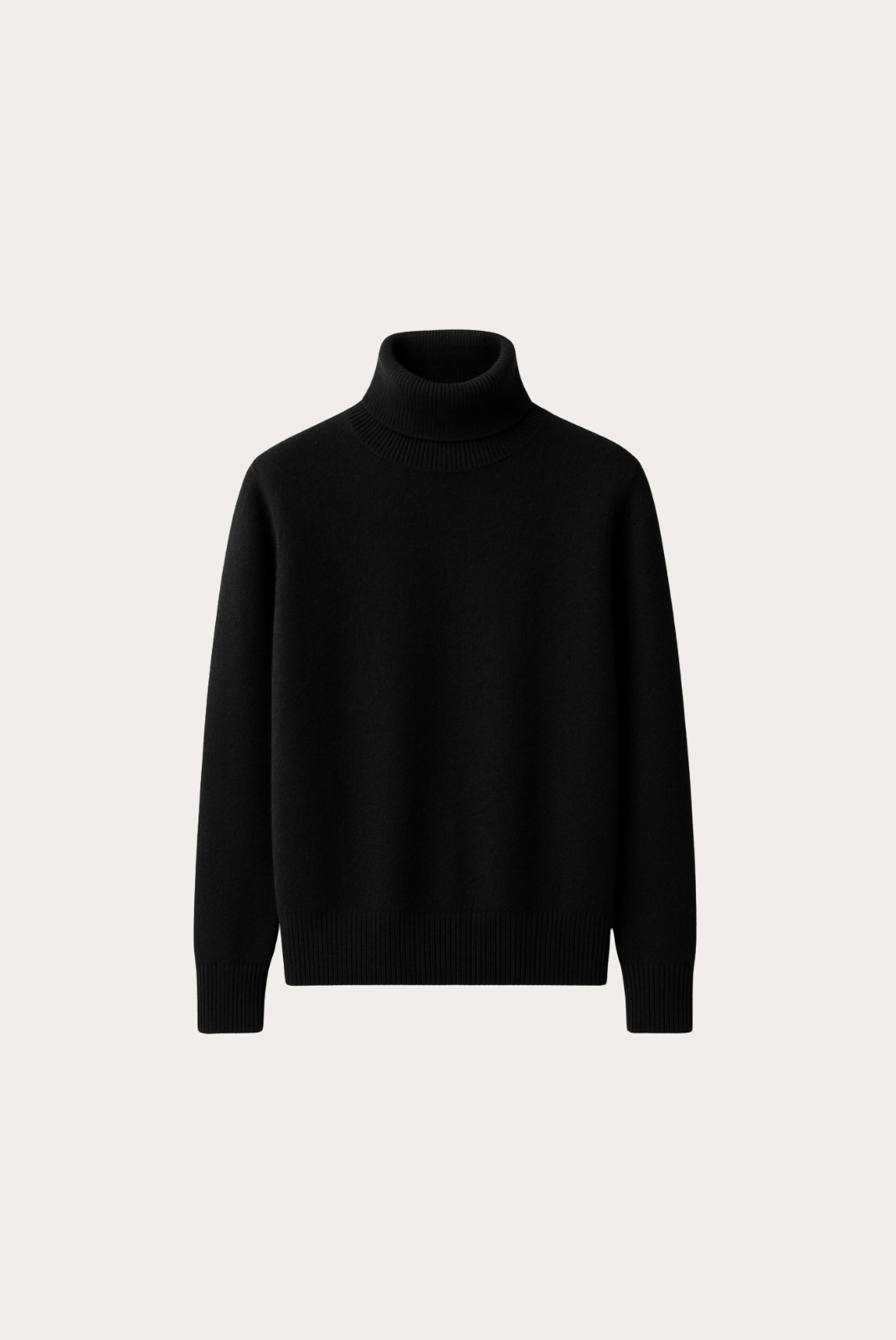 Black Cashmere Turtleneck