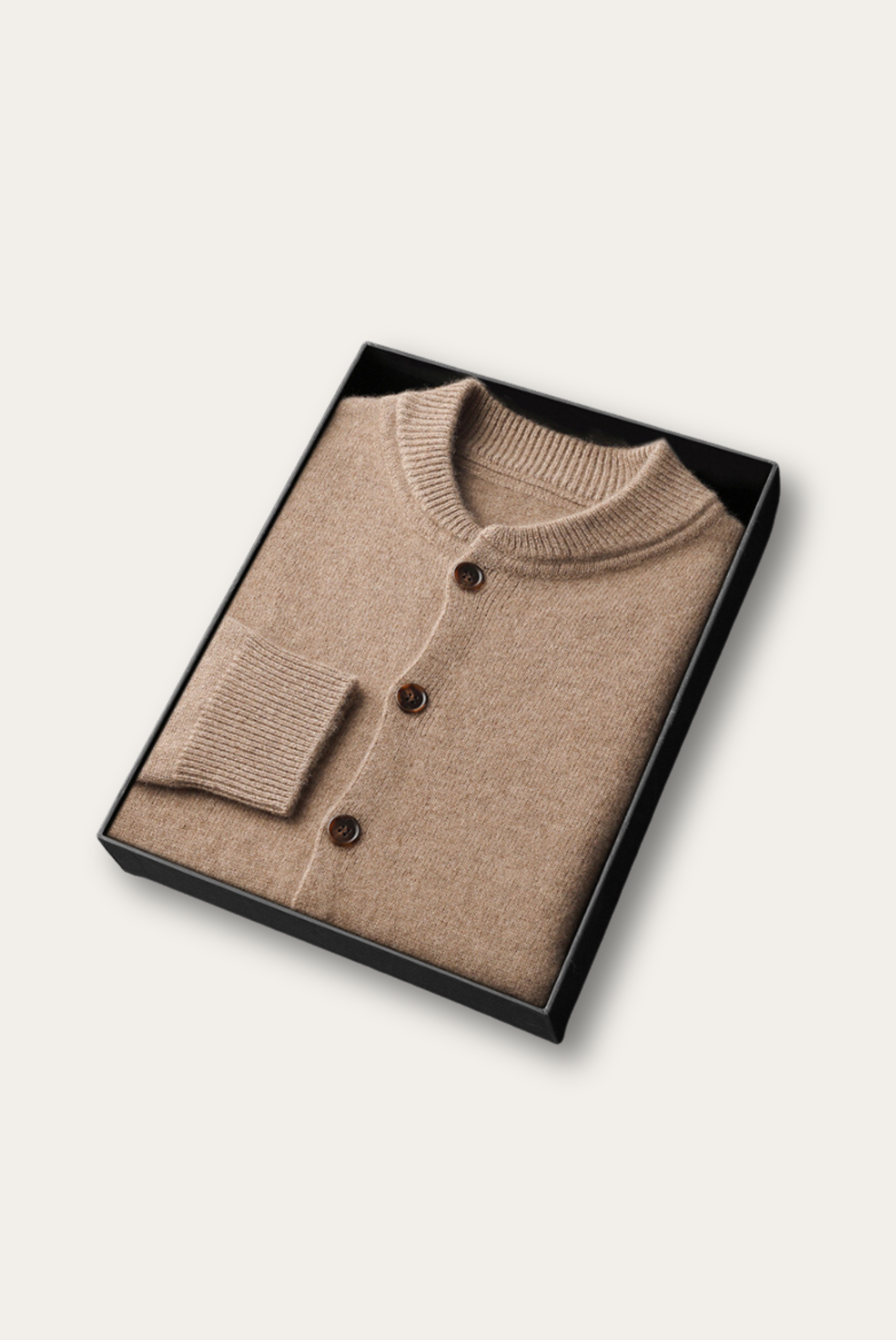 Camel Cashmere Cardigan