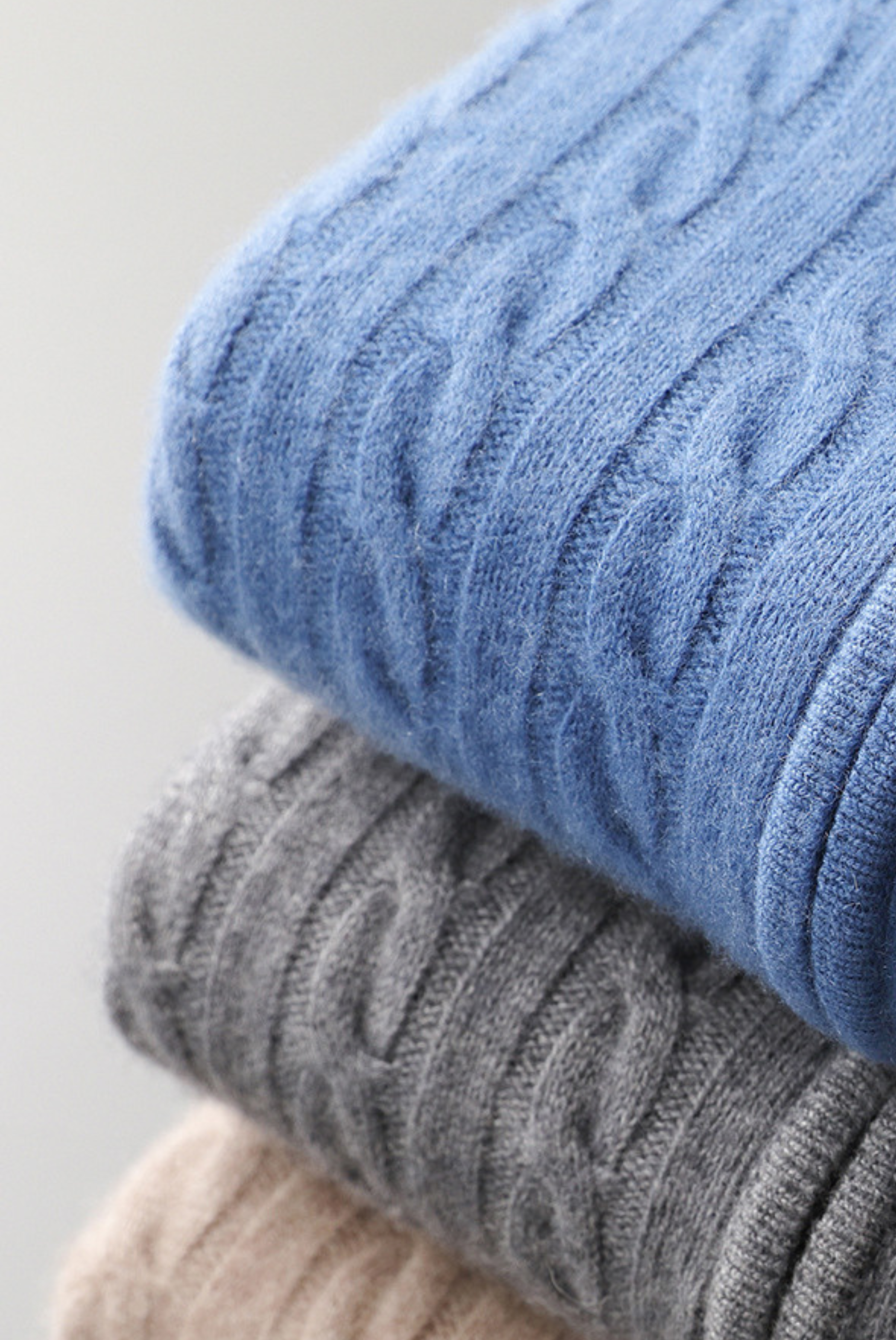 Grey Cashmere Zip Jacket