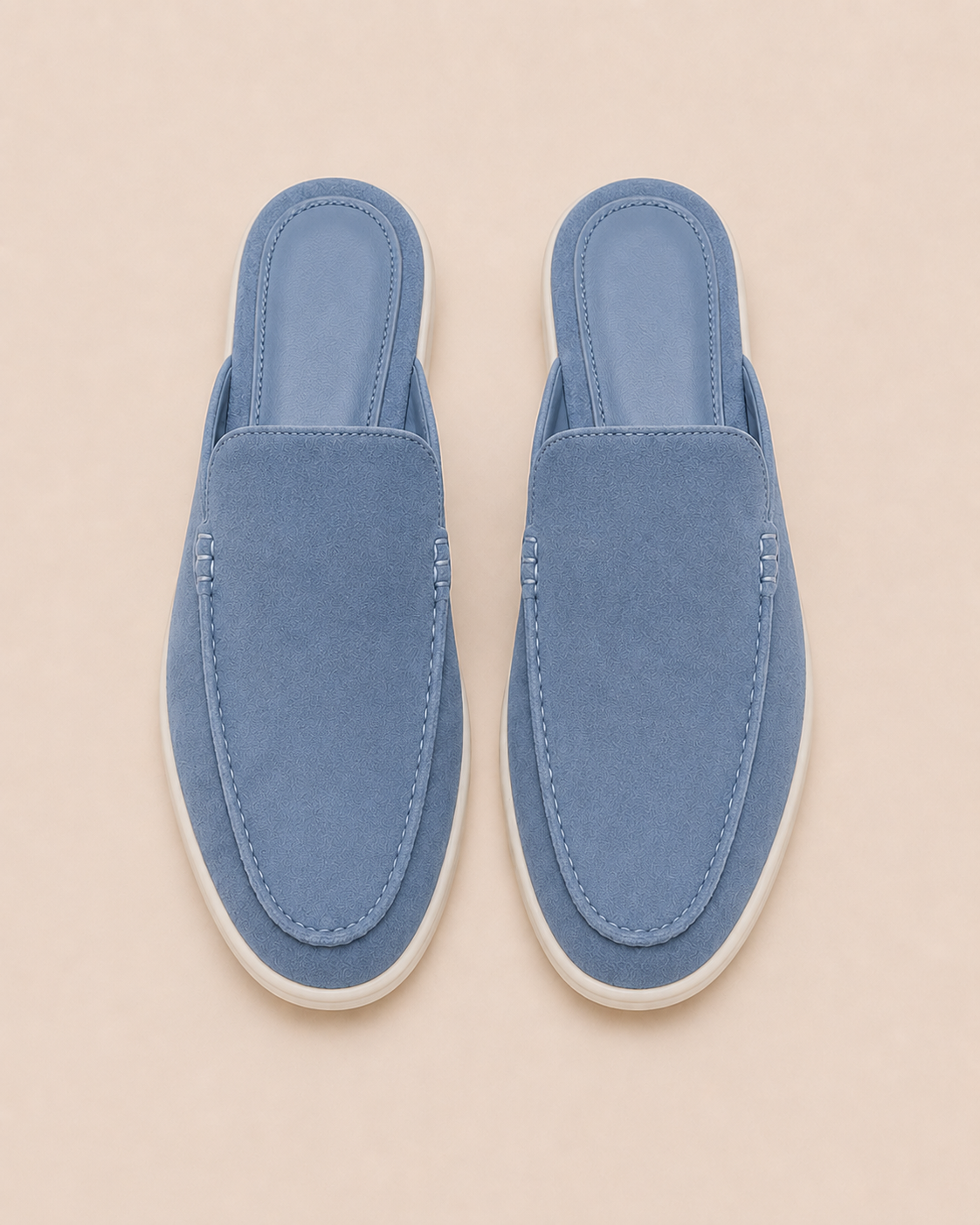 Bordeaux Moreno Mule Light Blue