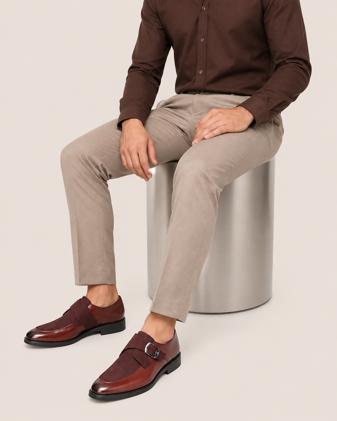 Monk Strap Riviera in Chestnut