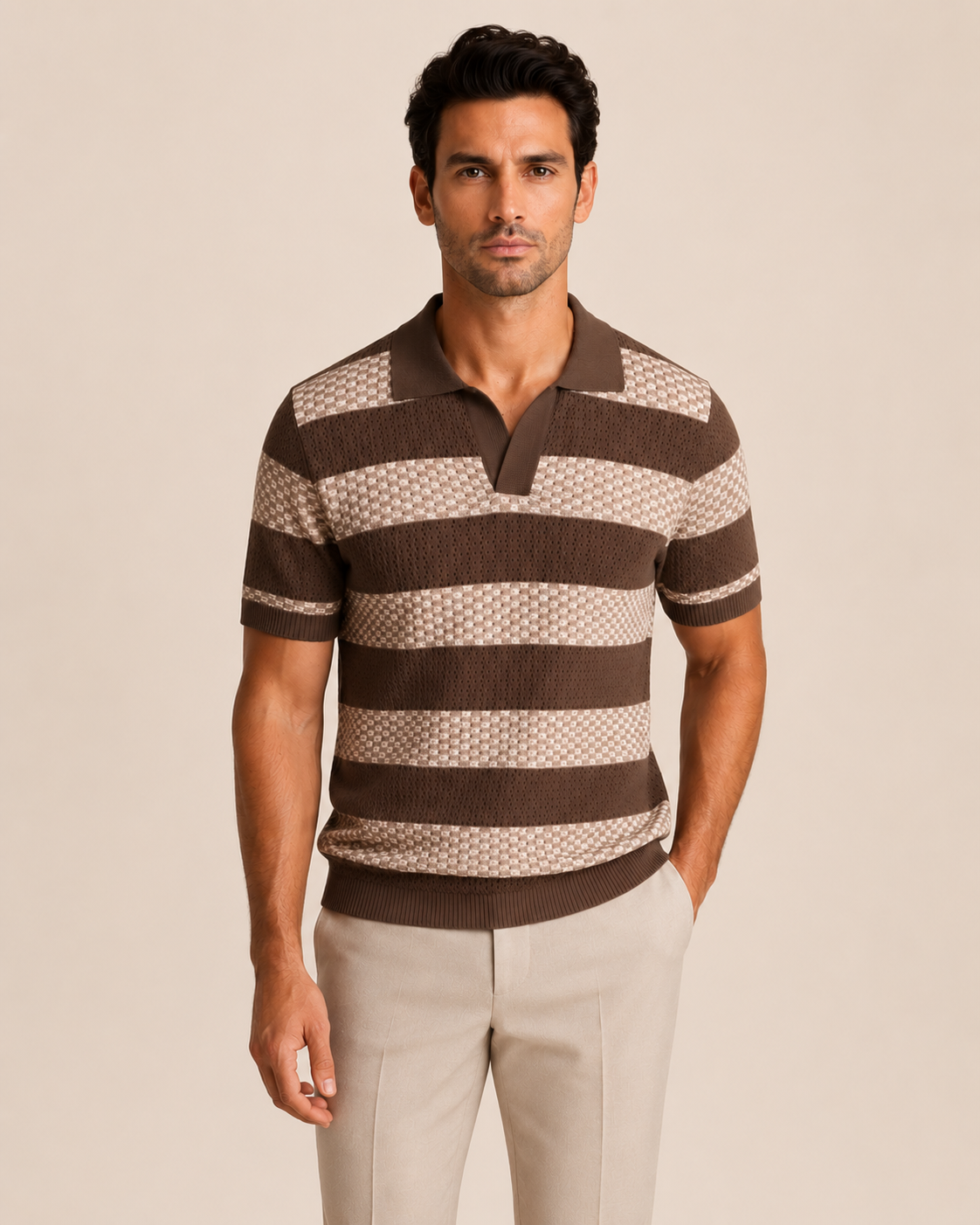 Sable Mistral Knit Polo