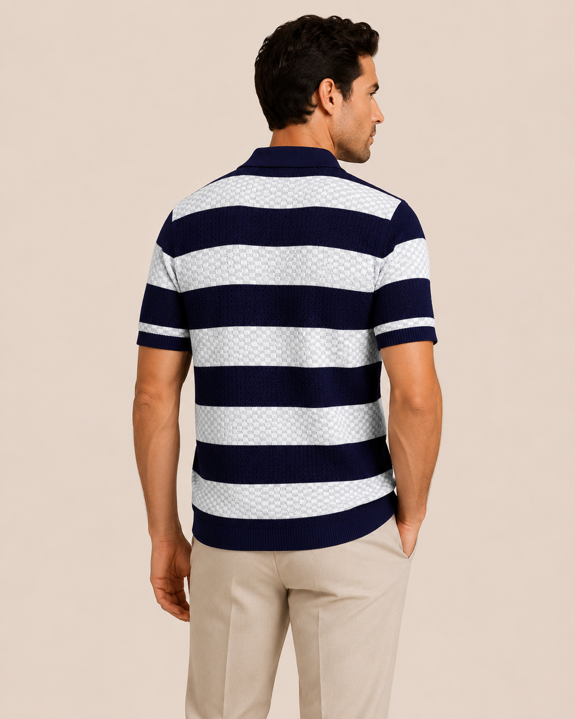 Navy Mistral Knit Polo