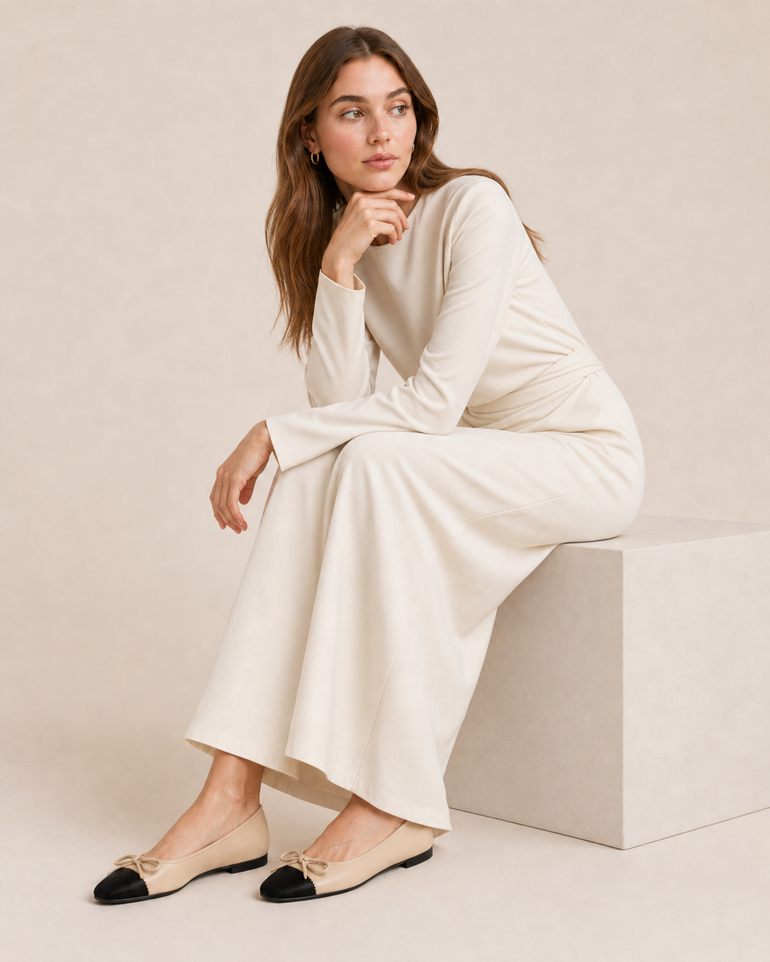 Moreno Noir Ballet Flat