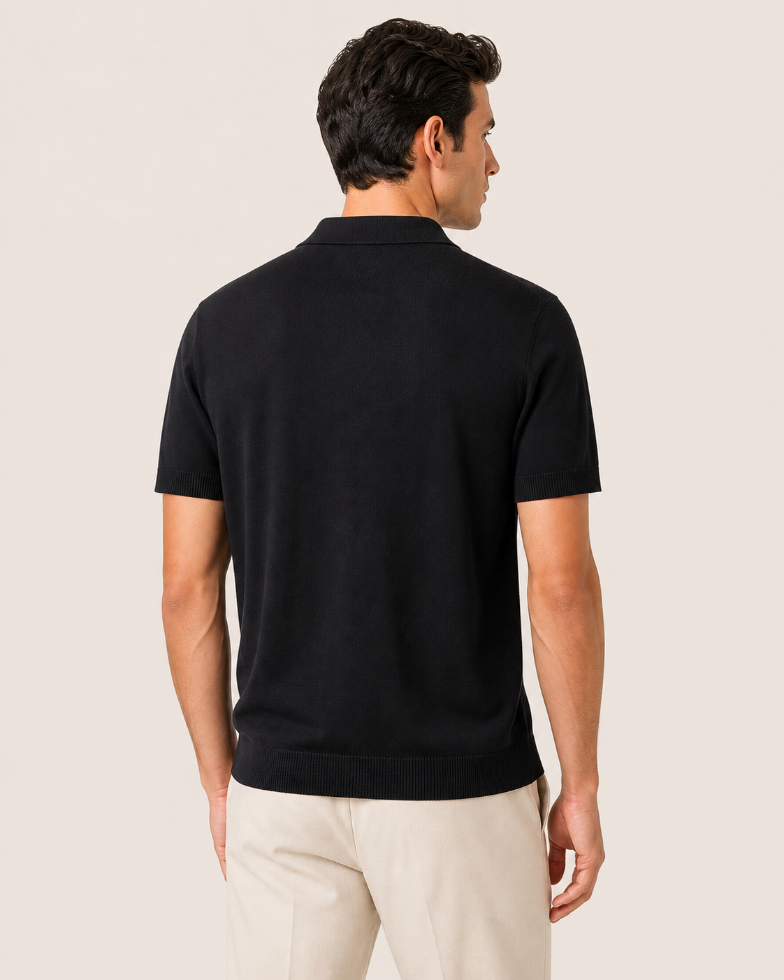 Black Riviera Polo