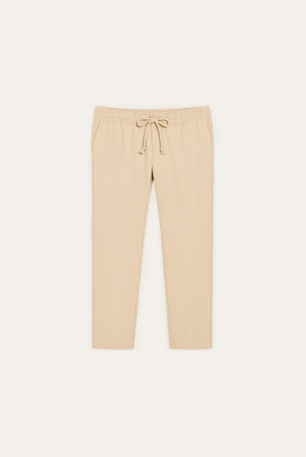 Oatmeal Linen Trouser