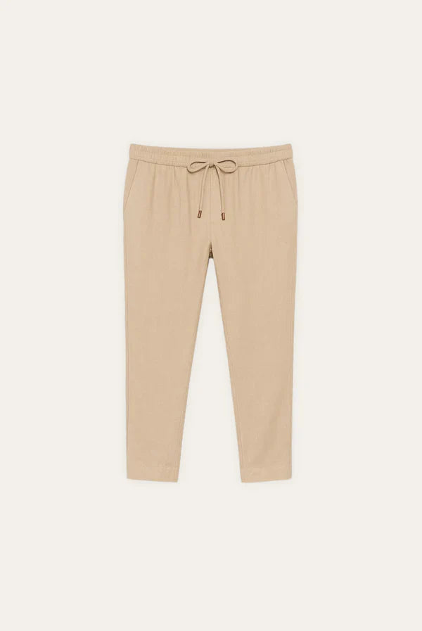 Olive Linen Trouser
