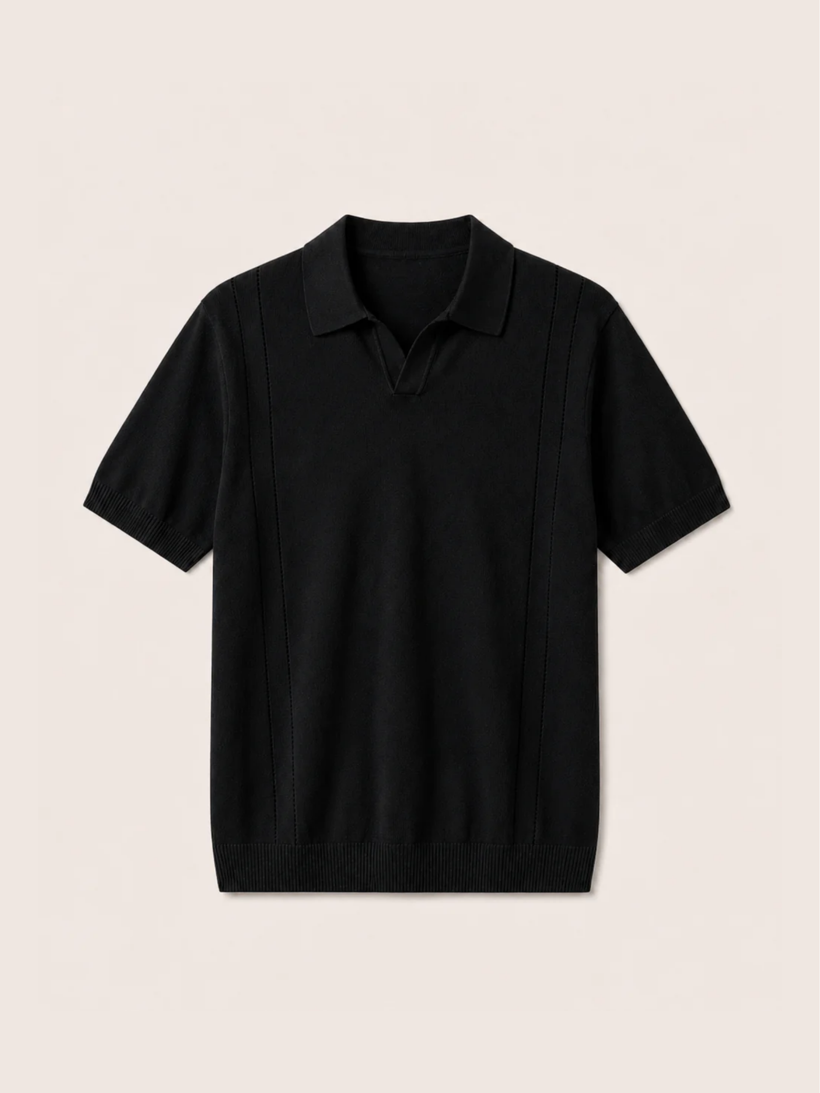 Black Riviera Polo