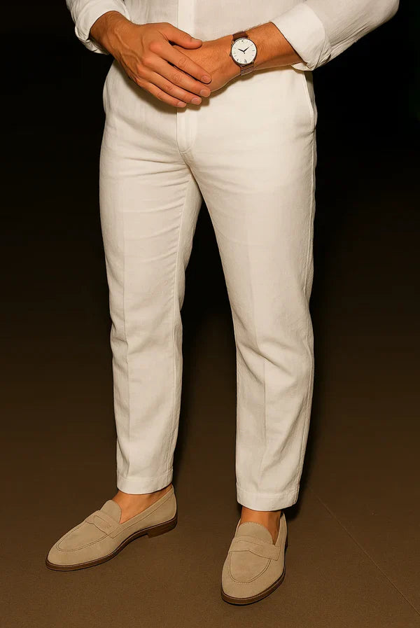 White Linen Trouser