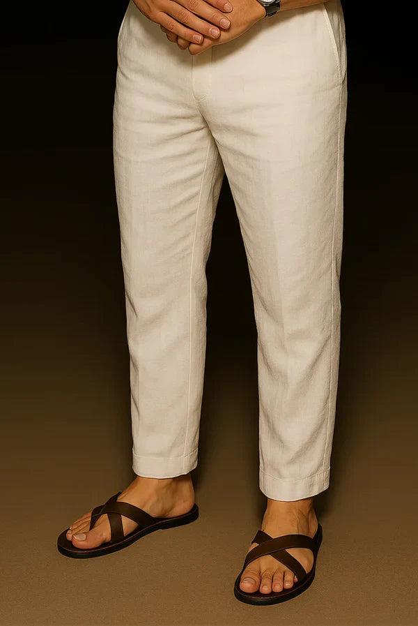 White Linen Trouser