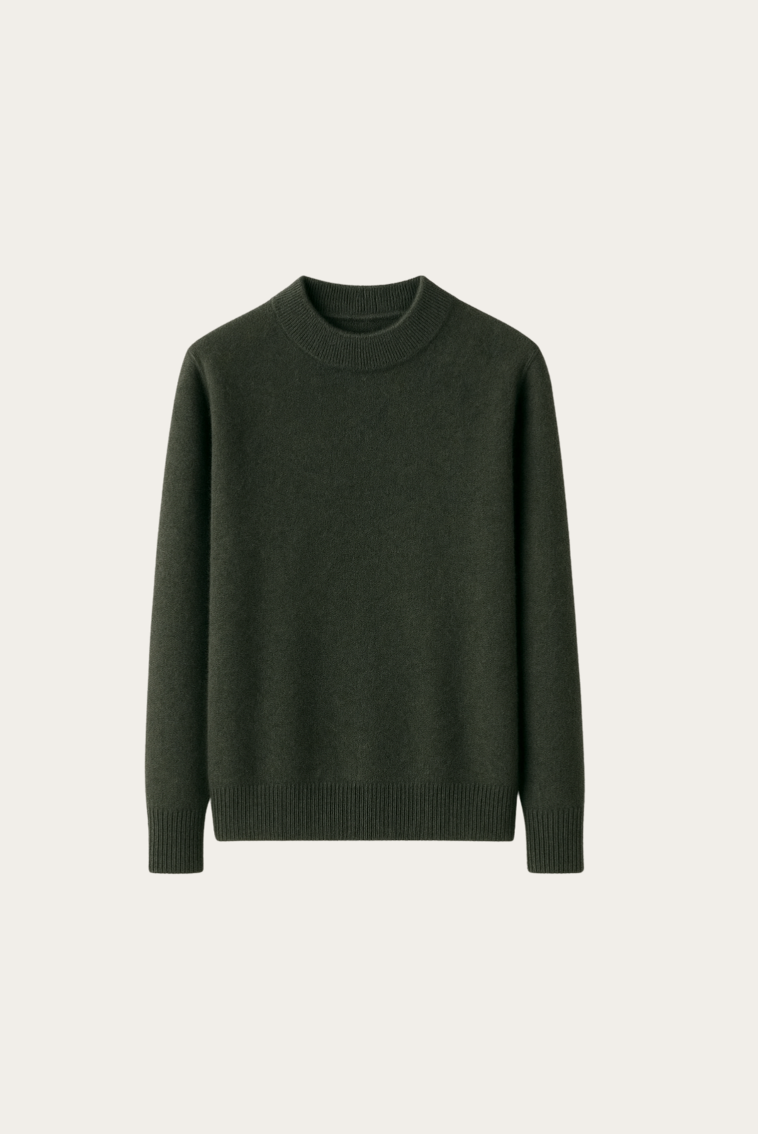 Army Green Cashmere Crewneck