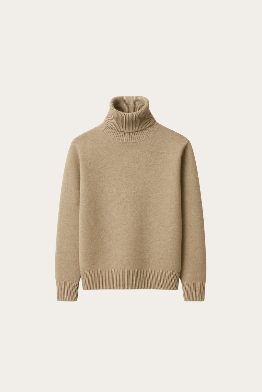 Camel Cashmere Turtleneck