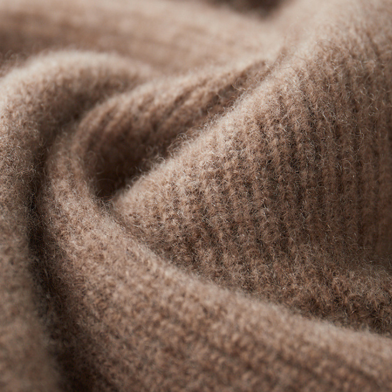 Camel Donati Wool Zip Jacket