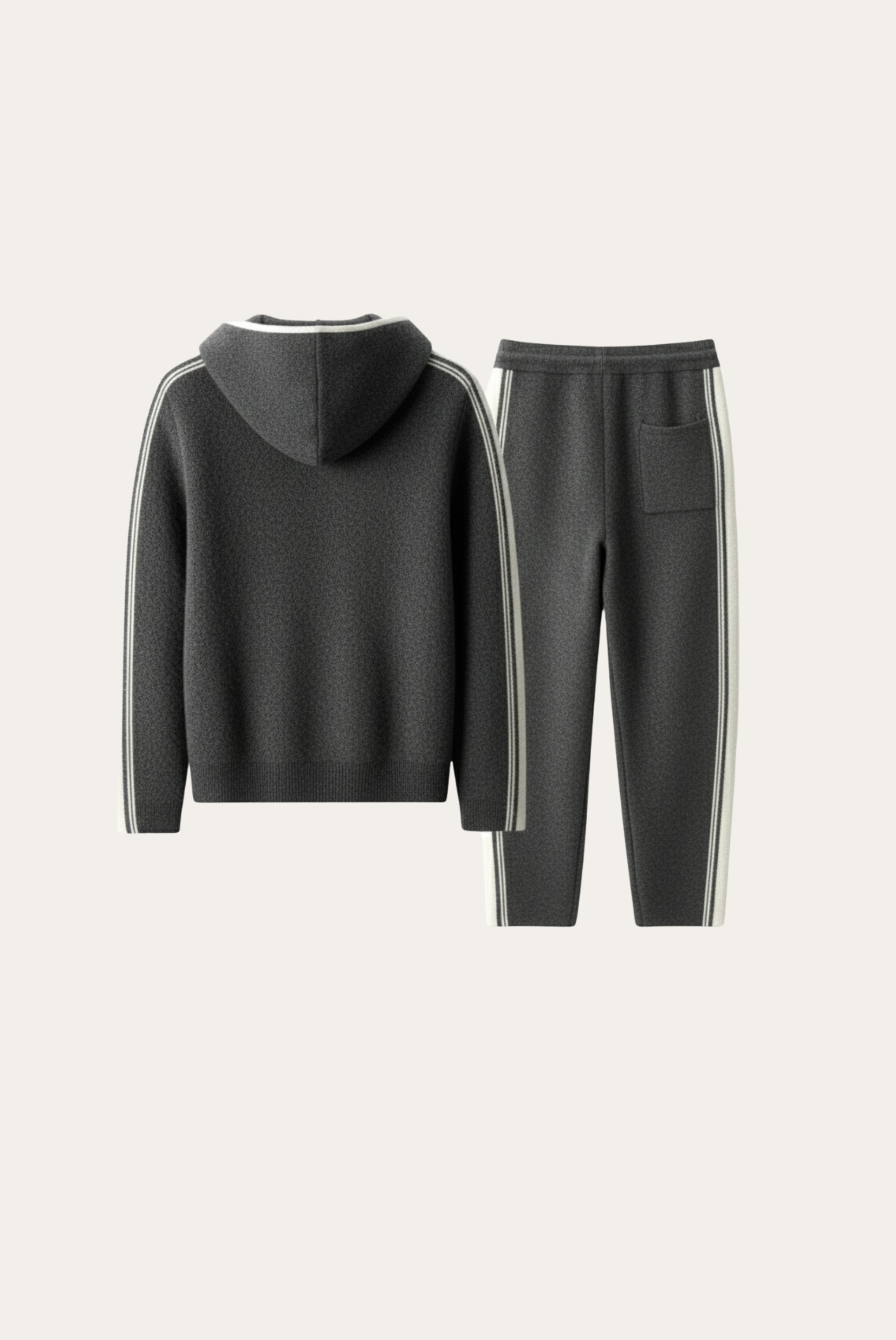Dark Grey Merino Wool Tracksuit