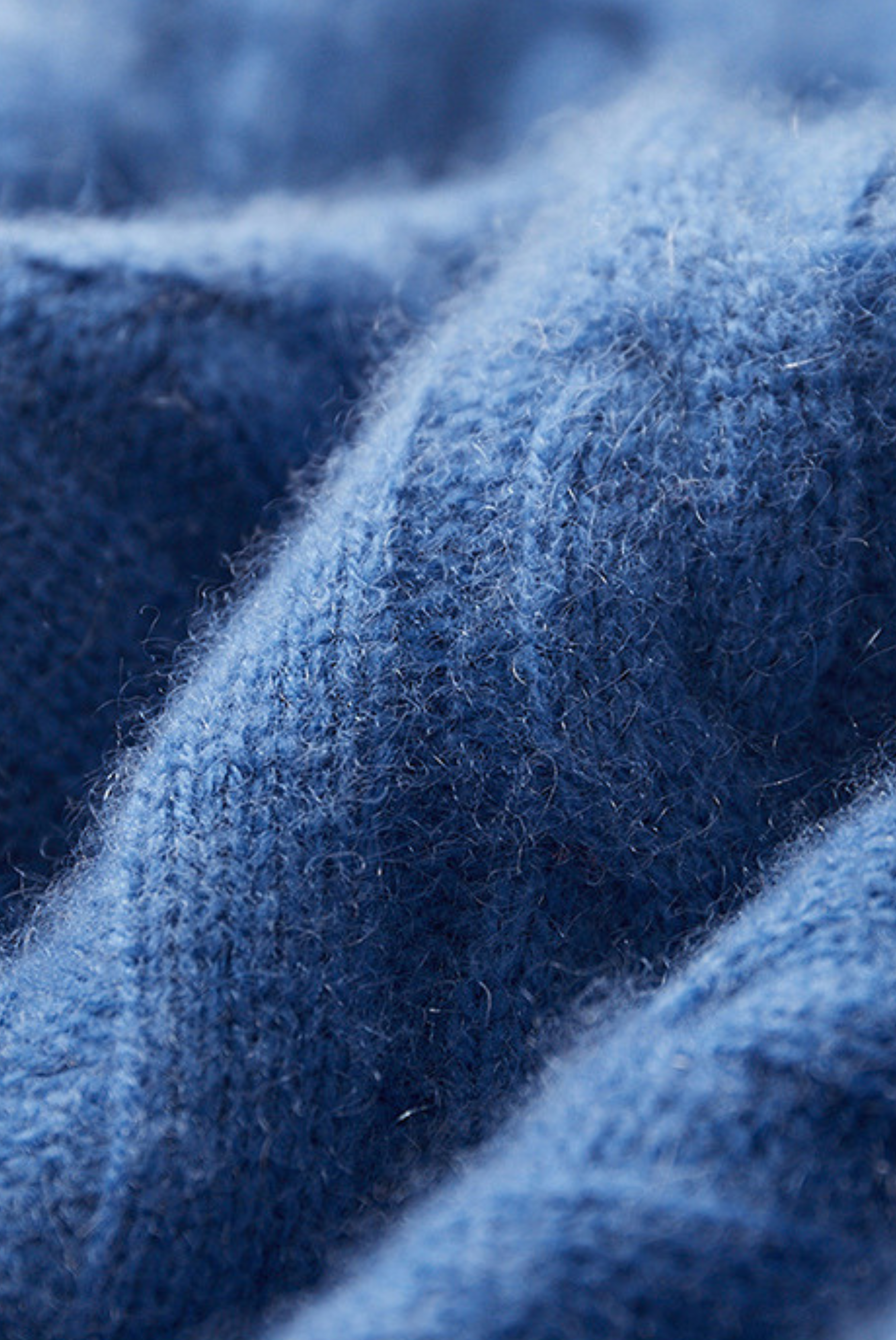 Blue Cashmere Zip Jacket