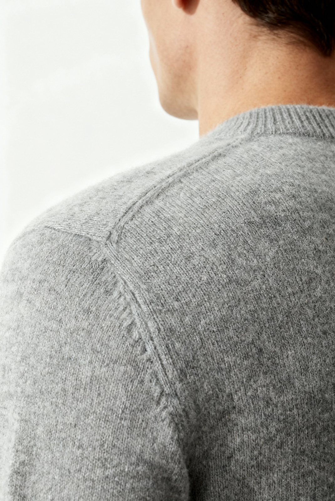 Light Grey Cashmere Crewneck