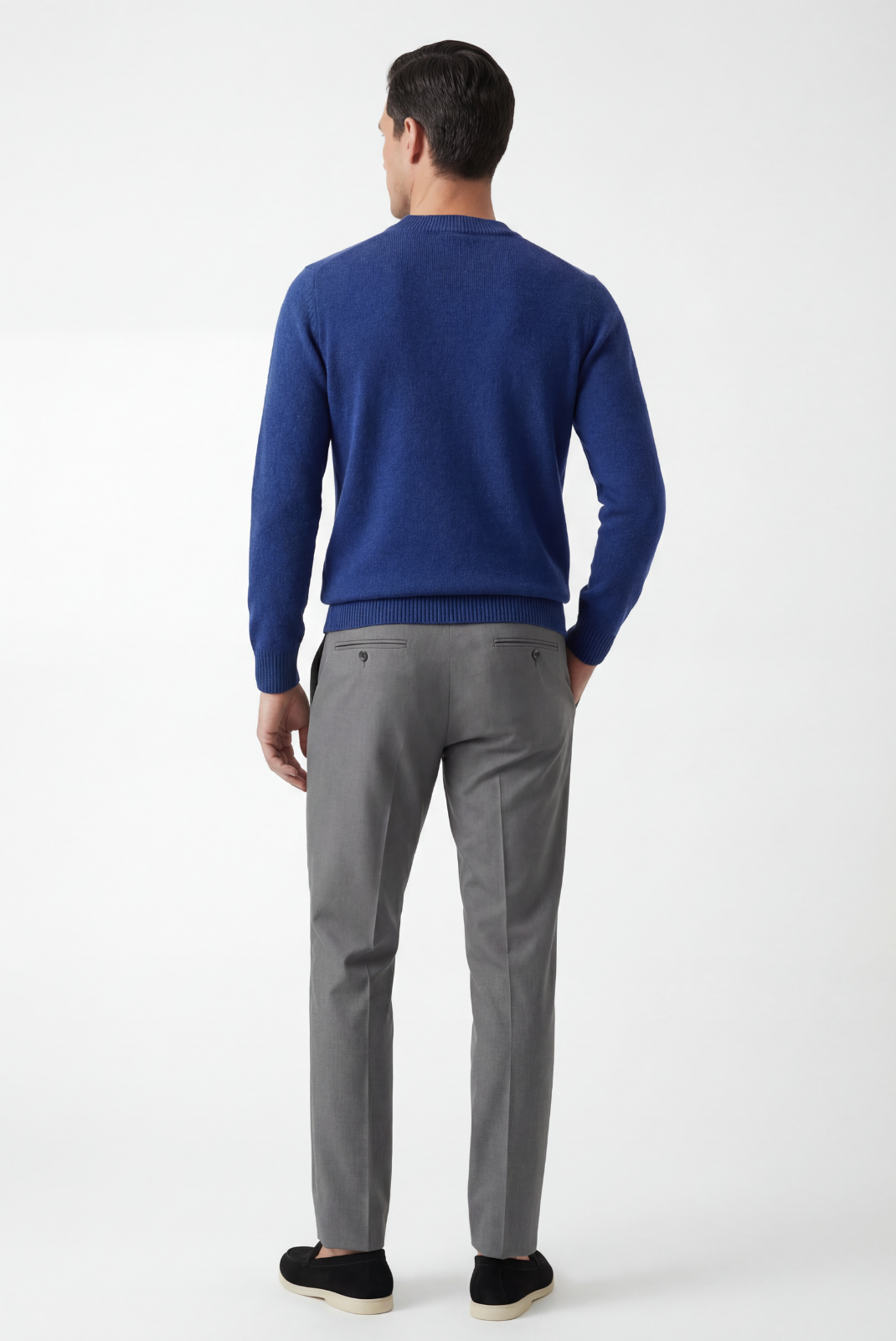 Blue Cashmere Crewneck