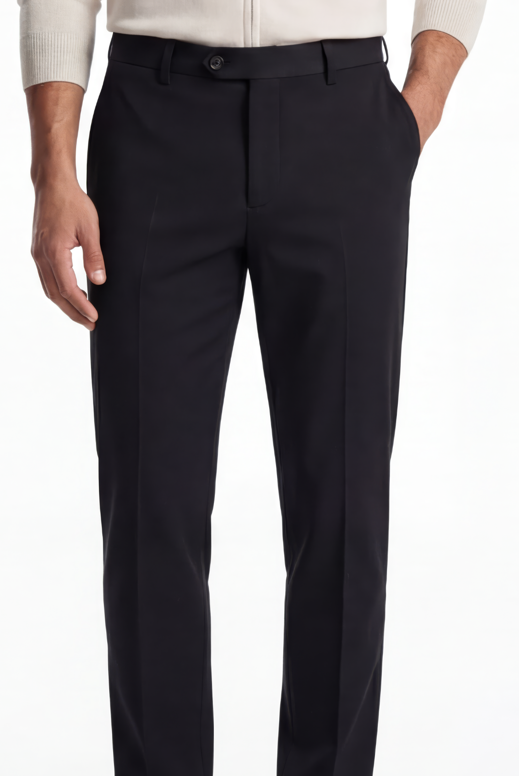Black Elastic Pantalon