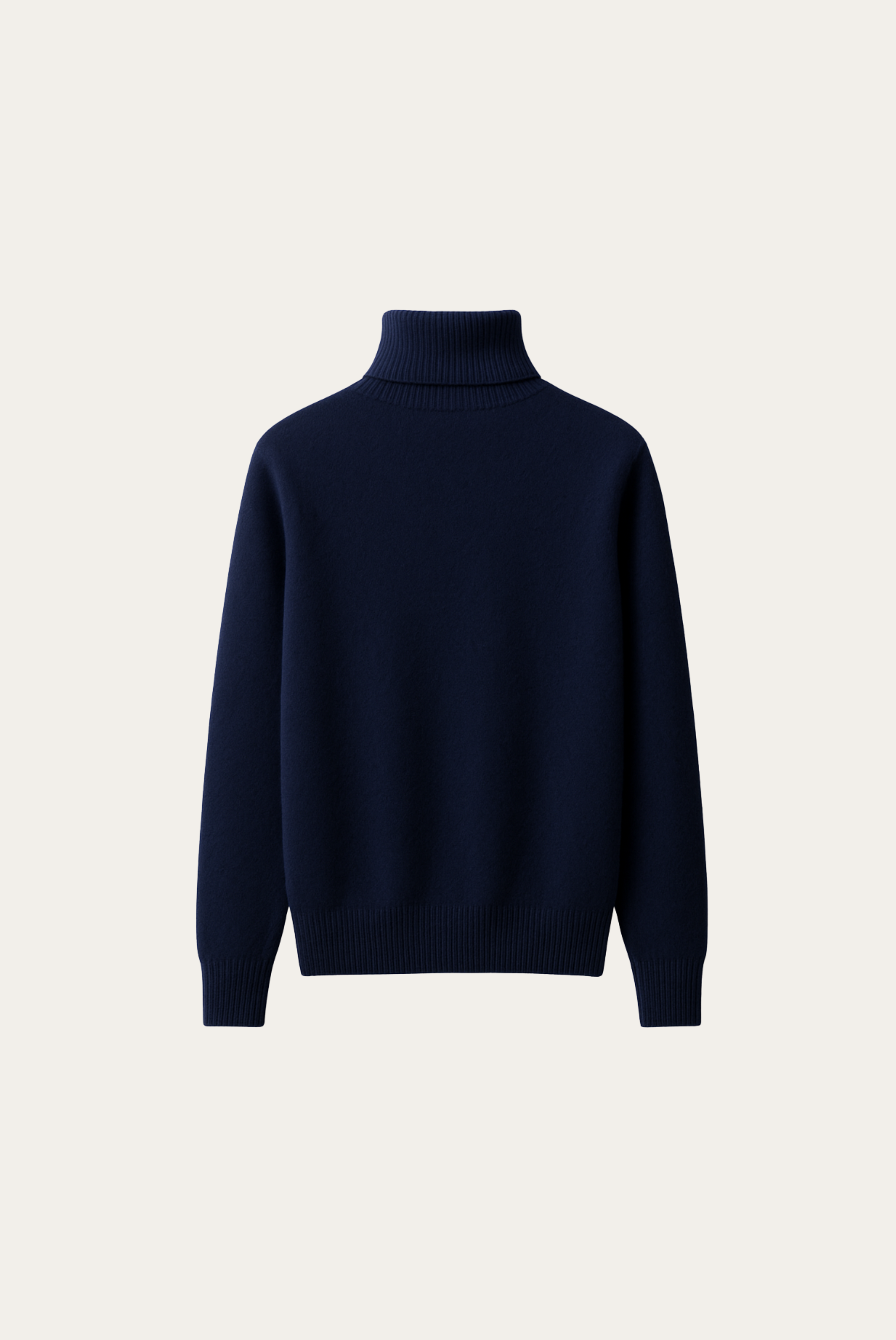 Navy Blue Cashmere Turtleneck