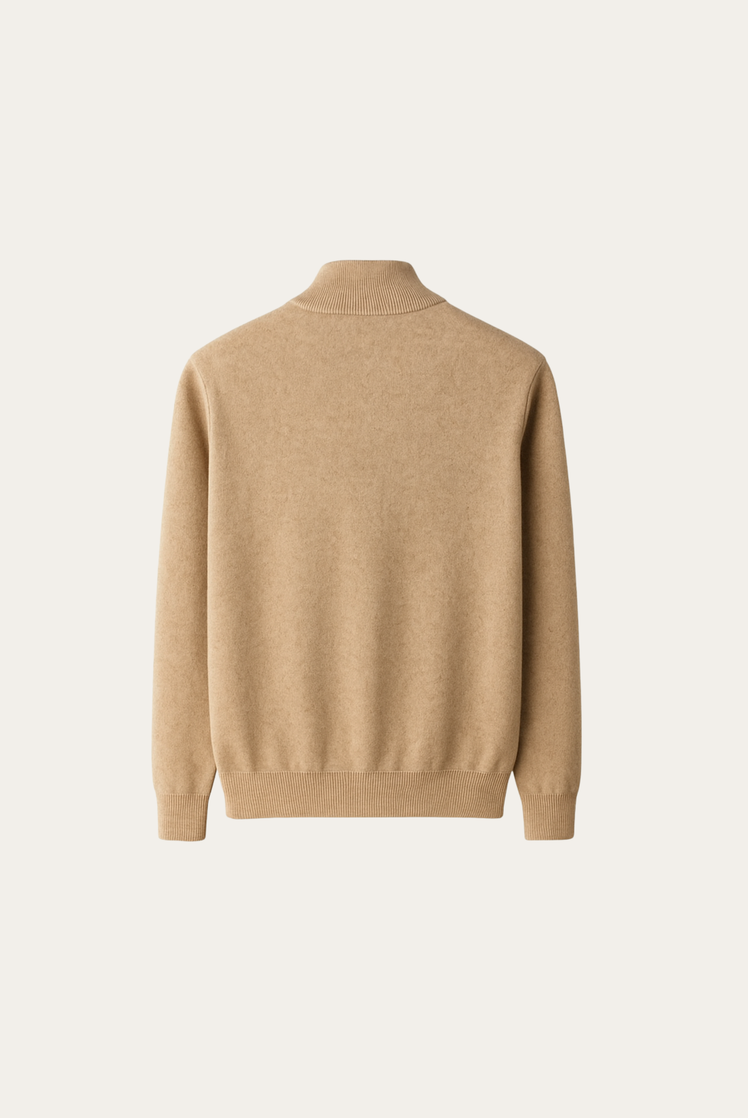 Camel Inside-Out Cashmere Cardigan