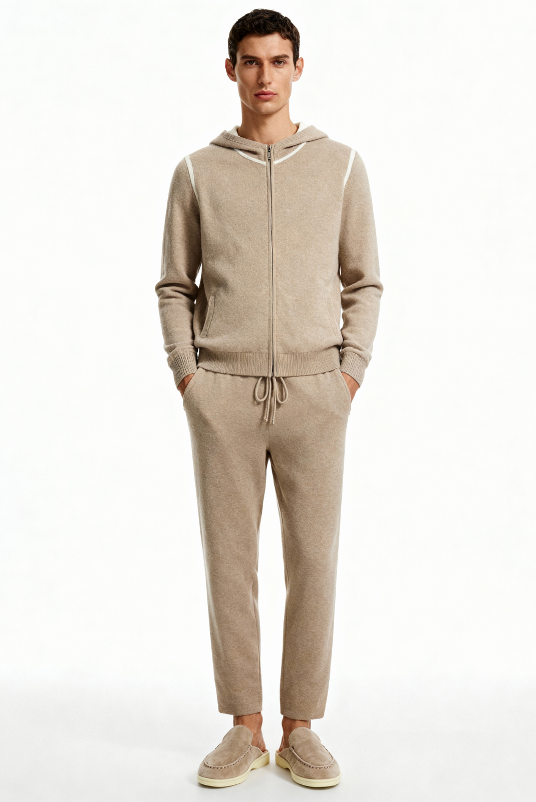 Beige Dune Cashmere Set