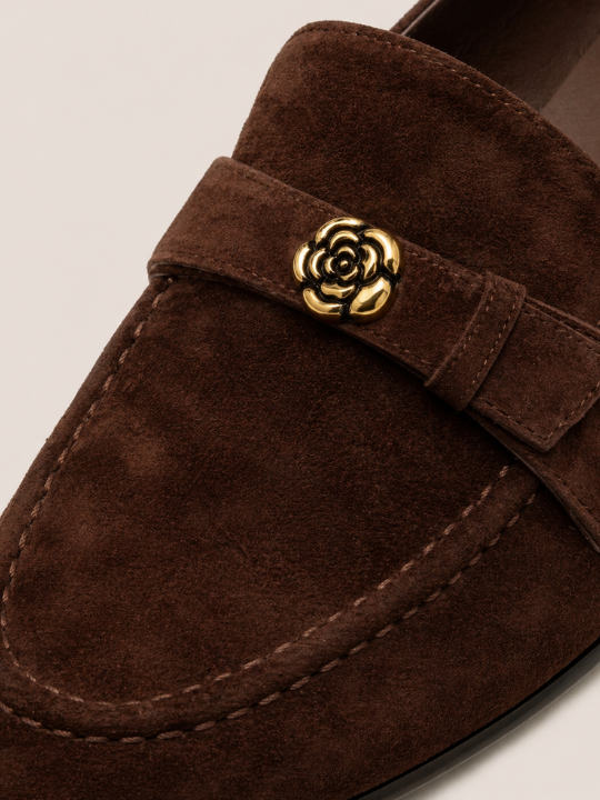 Moreno Rose Suede Loafer