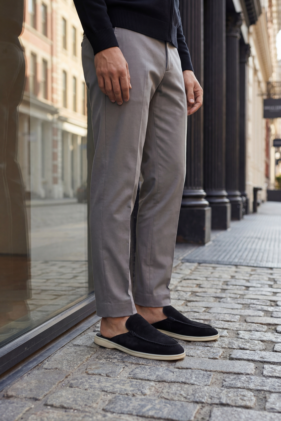 Bordeaux Moreno Mule Black