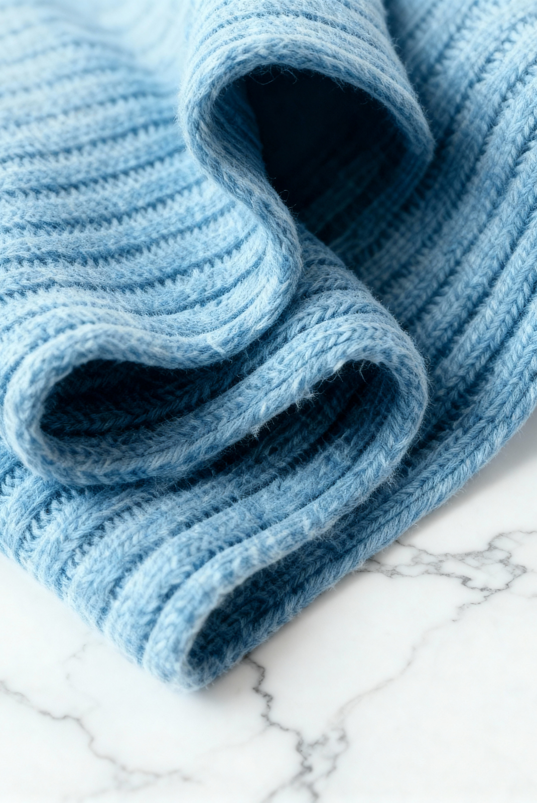 Light Blue Merino Wool Wintertime Essentials
