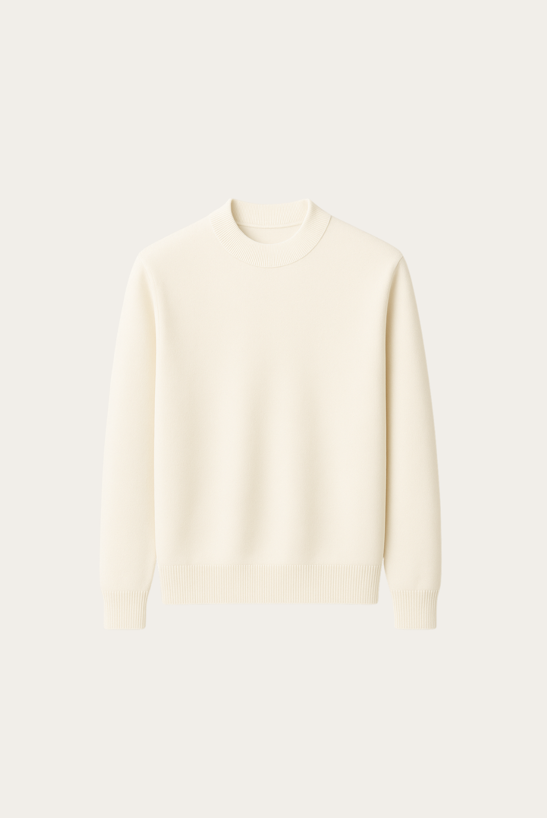 White Wool Crewneck