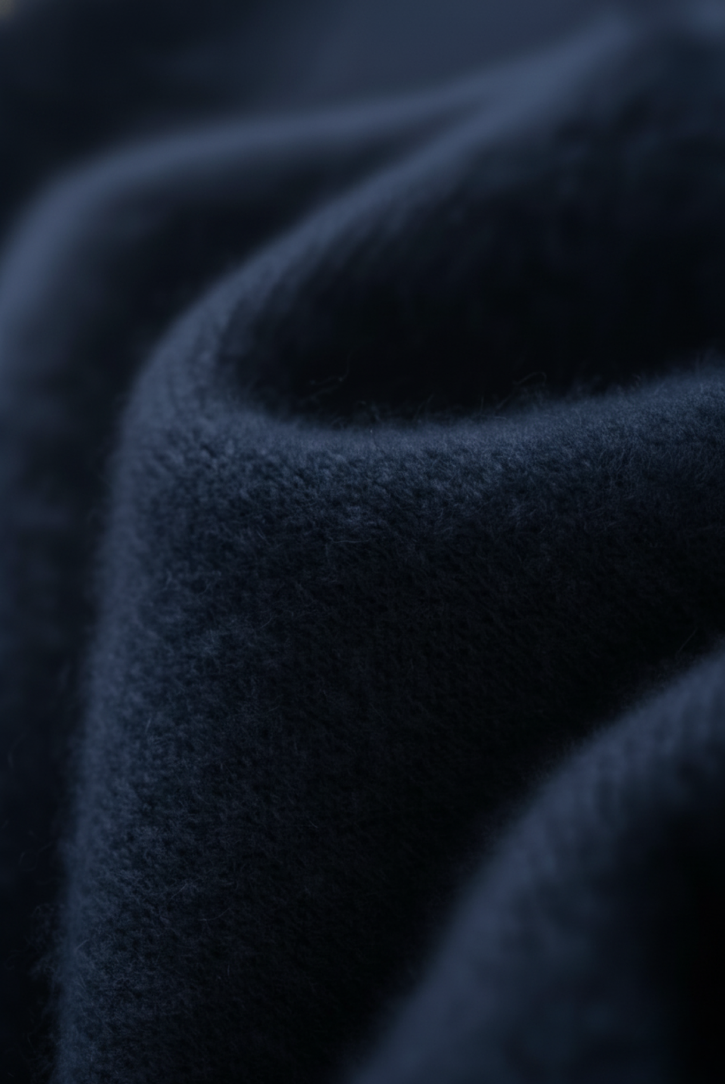 Navy Blue Cashmere Drape Cardigan