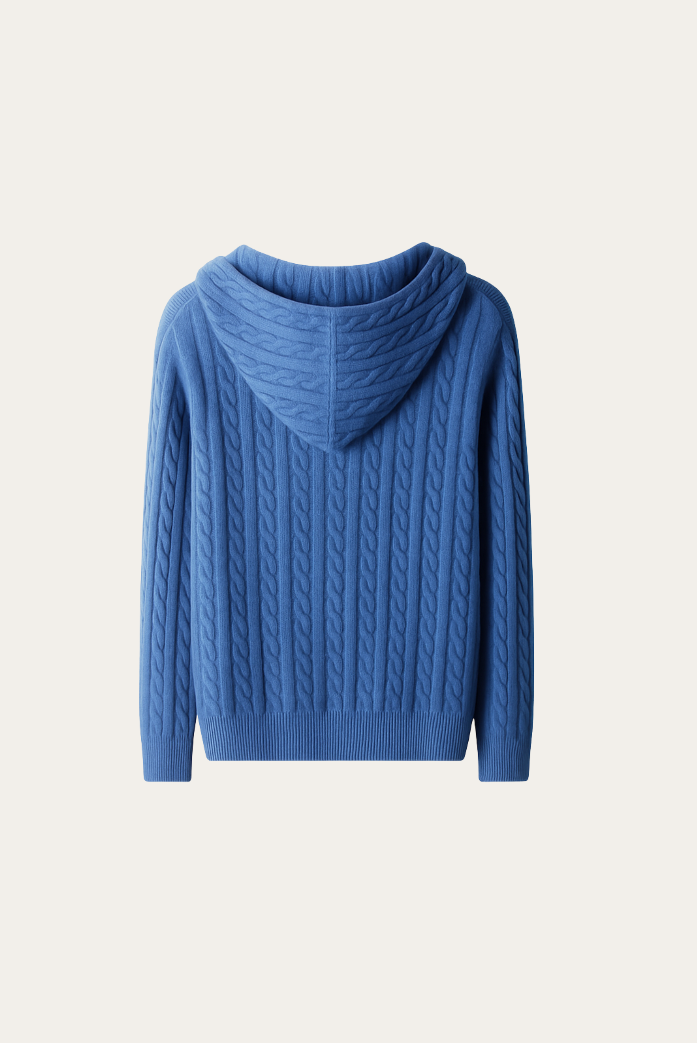 Blue Cashmere Zip Jacket