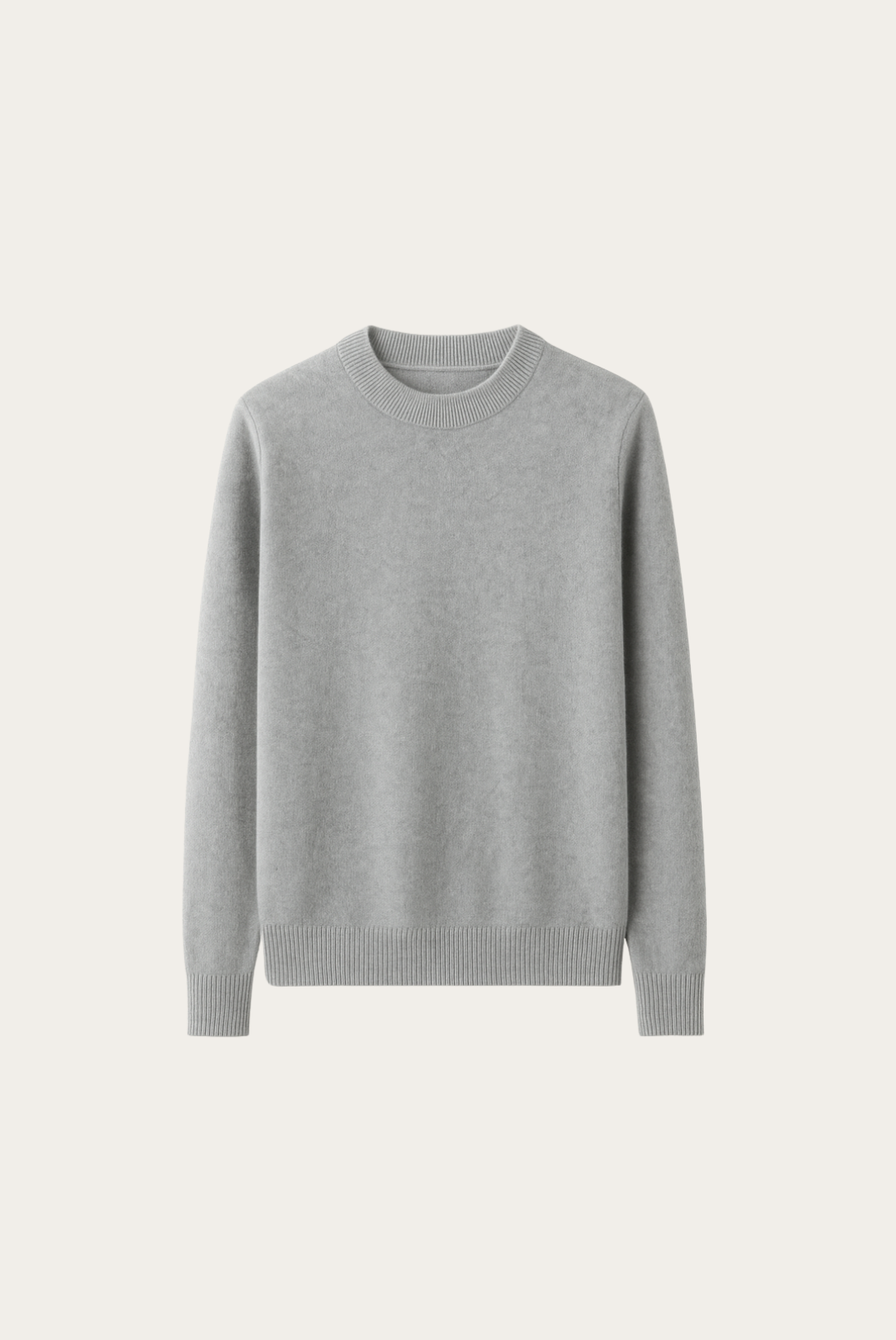 Light Grey Cashmere Crewneck